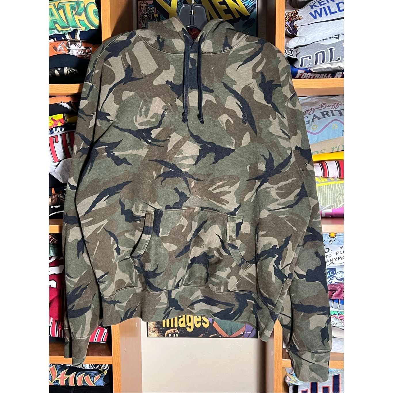 Polo Ralph Lauren Polo Ralph Lauren Pony Pullover Camo Hoodie Size US L / EU 52-54 / 3 - 1 Thumbnail