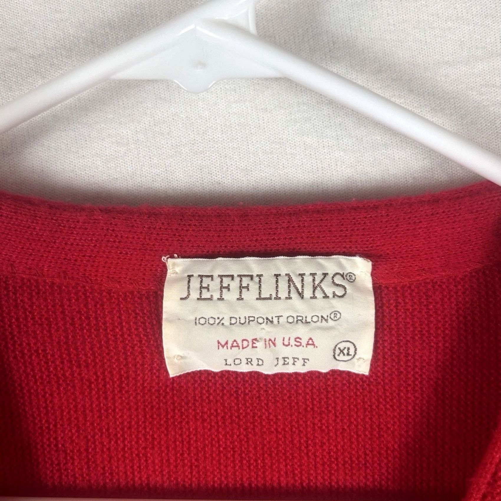 Vintage VINTAGE Jefflinks Lord Jeff Cardigan Golf Sweater Mens XL Red 80s USA Classic Knitted Cardigan MENS XL Red Size US XL / EU 56 / 4 - 3 Thumbnail
