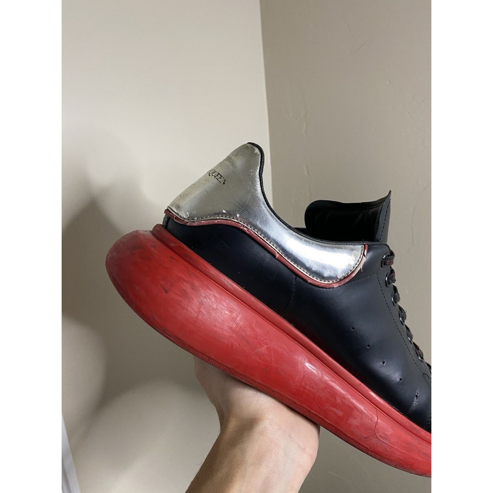 Alexander McQueen Alexander McQueen 'Black Silver Lust Red' ( 12 US) Size US 12 / EU 45 - 18 Thumbnail