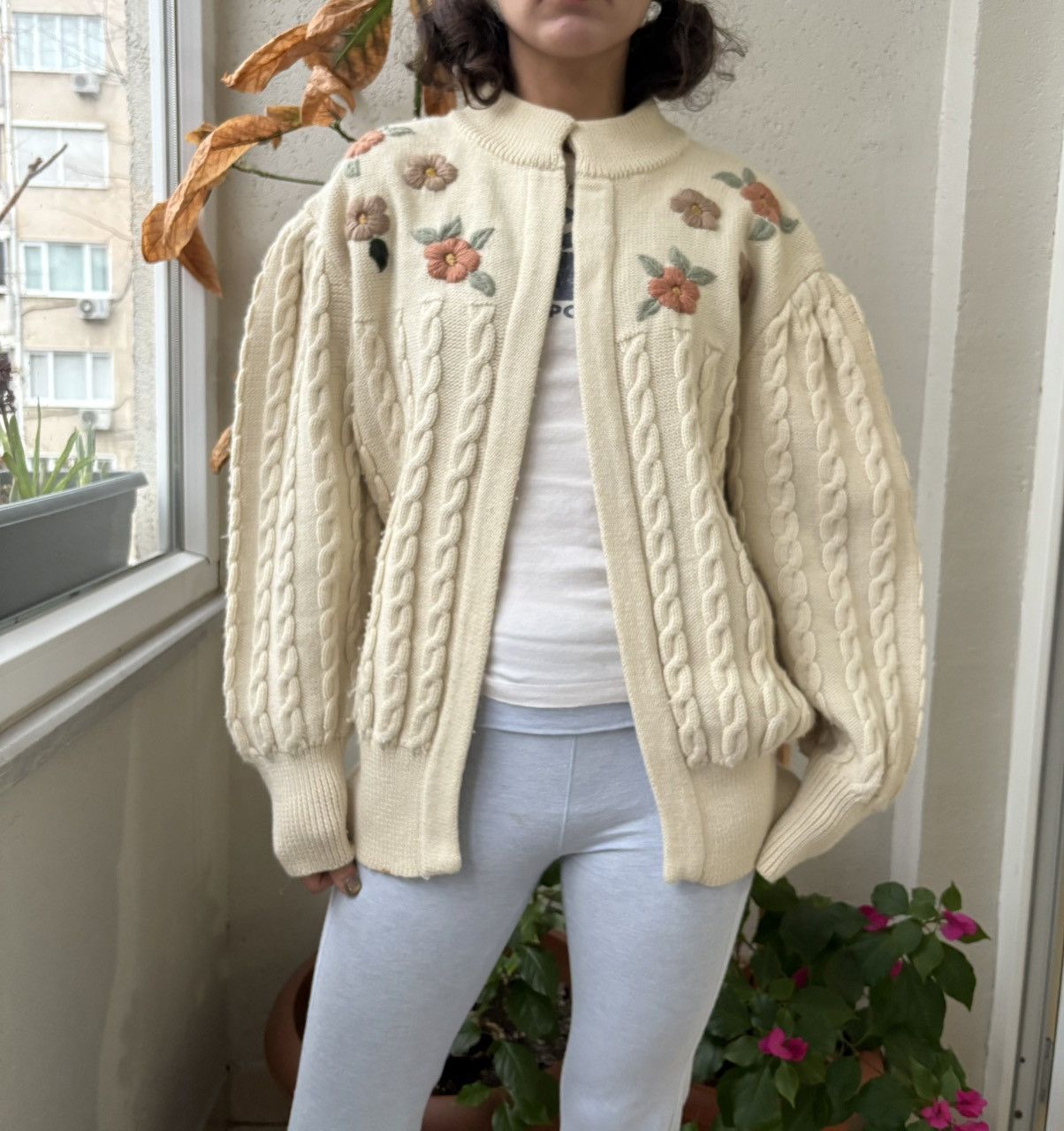 Vintage Vintage wool cardigan Size L / US 10 / IT 46 - 2 Thumbnail