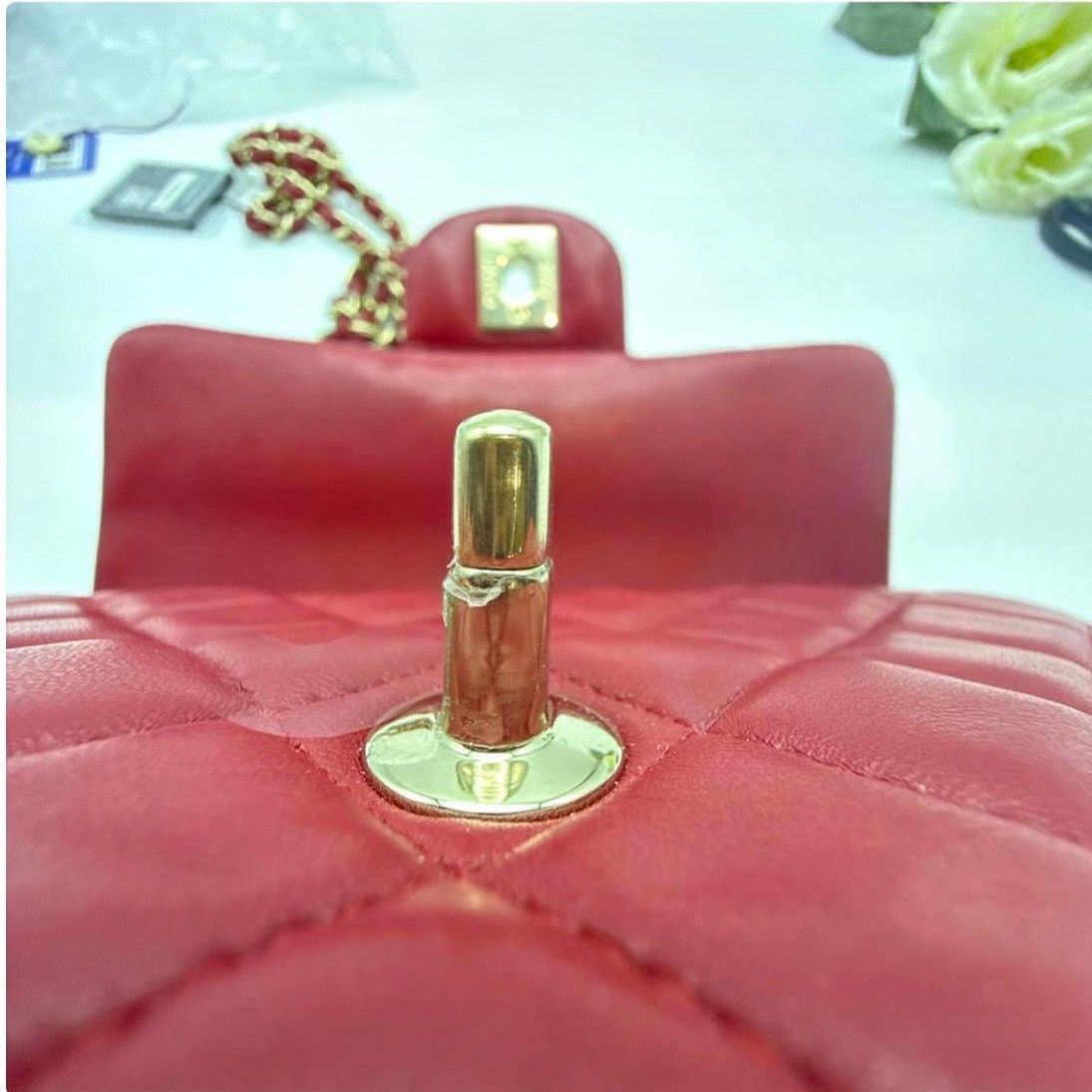 Chanel Red Chanel Mini Size ONE SIZE - 9 Thumbnail