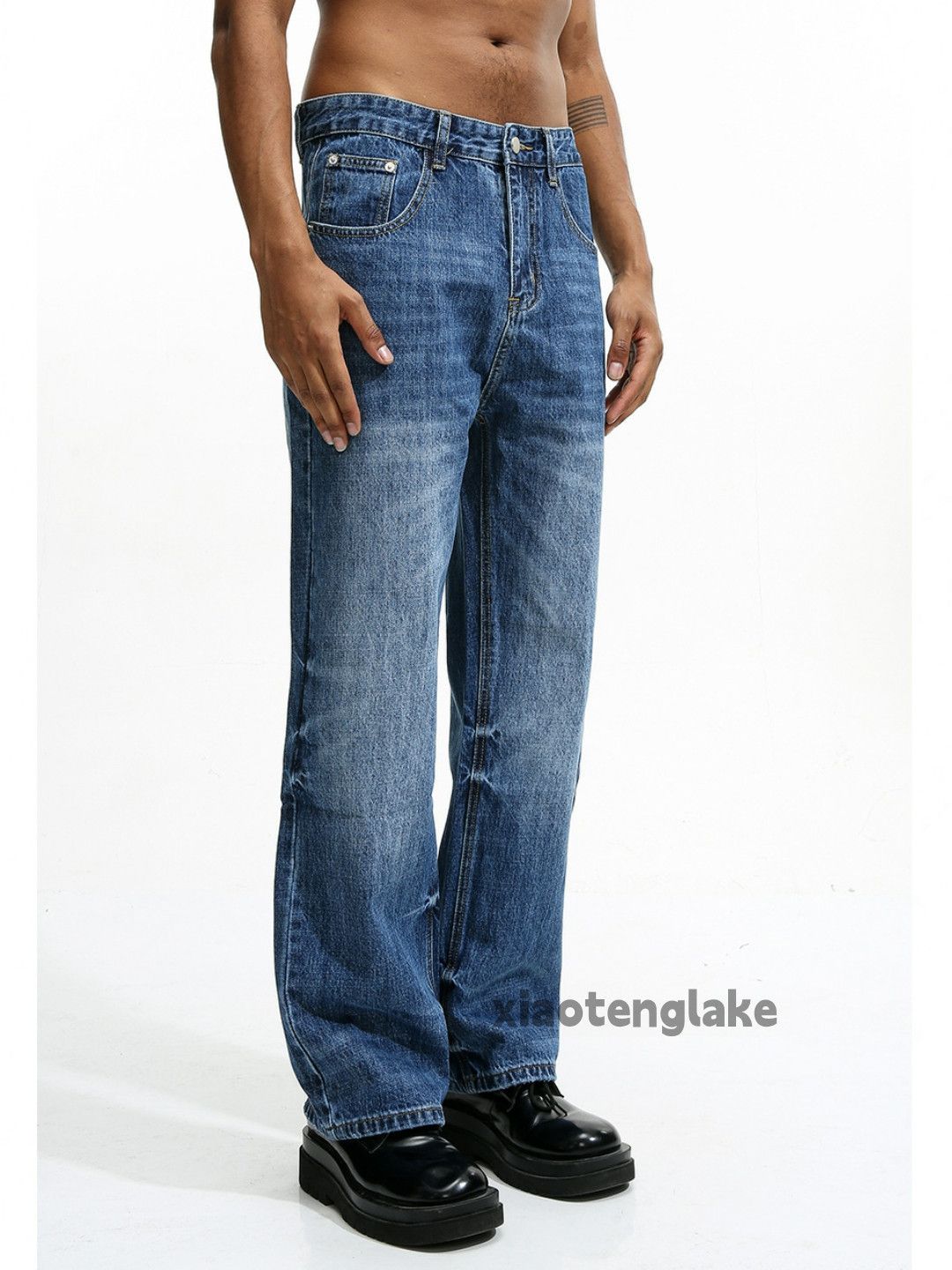 Jean × Vintage washed faded cleanfit yuppie y2k skate hiphop jeans Size US 32 / EU 48 - 7 Thumbnail