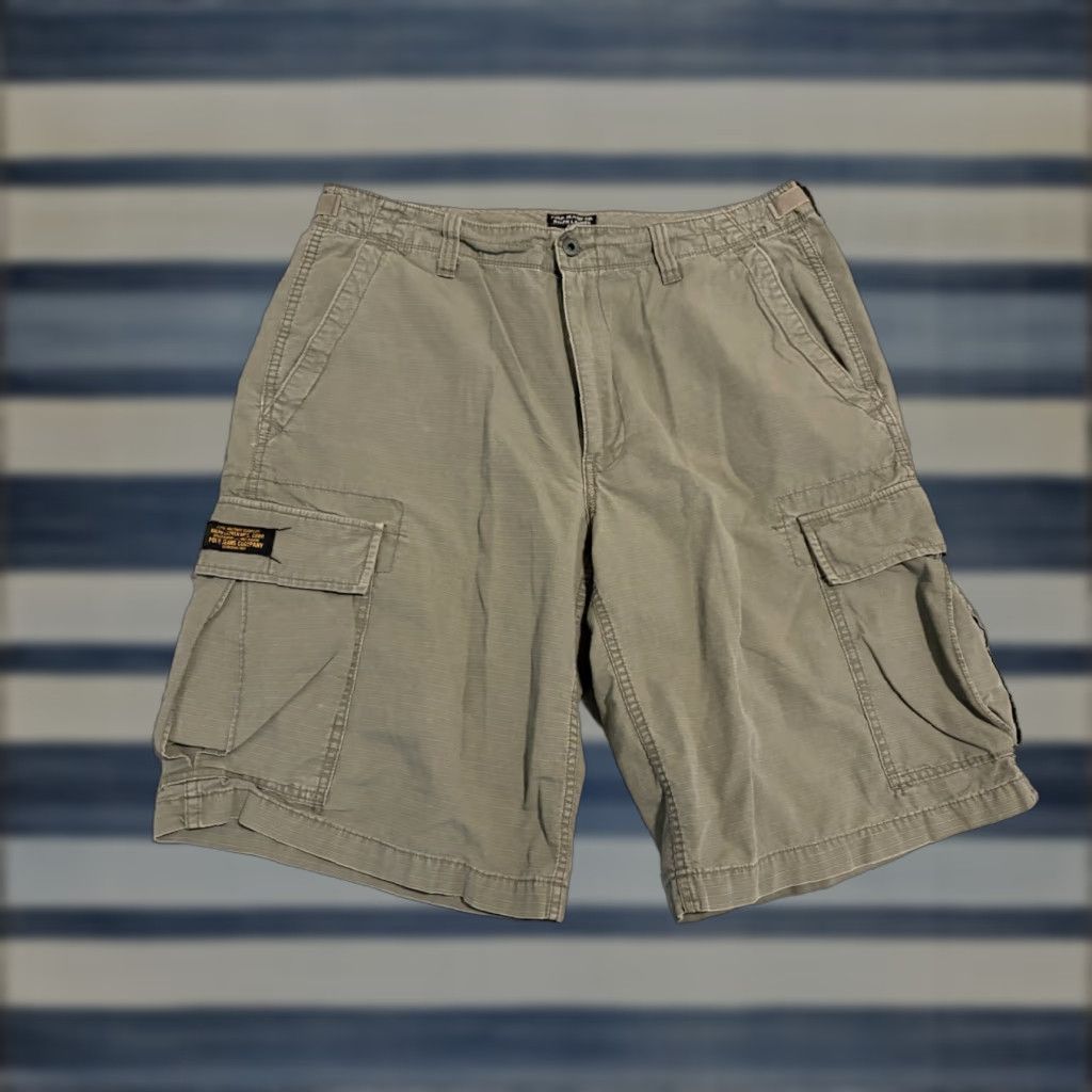 Polo Ralph Lauren Polo Ralph Lauren Polo Jeans Co Military Surplus Cargo Shorts Green Army 36 Mens Cargo Pocket 90s Y2K Military Surplus Cargo Shorts Mens 36 Green Size US M / EU 48-50 / 2 - 1 Thumbnail