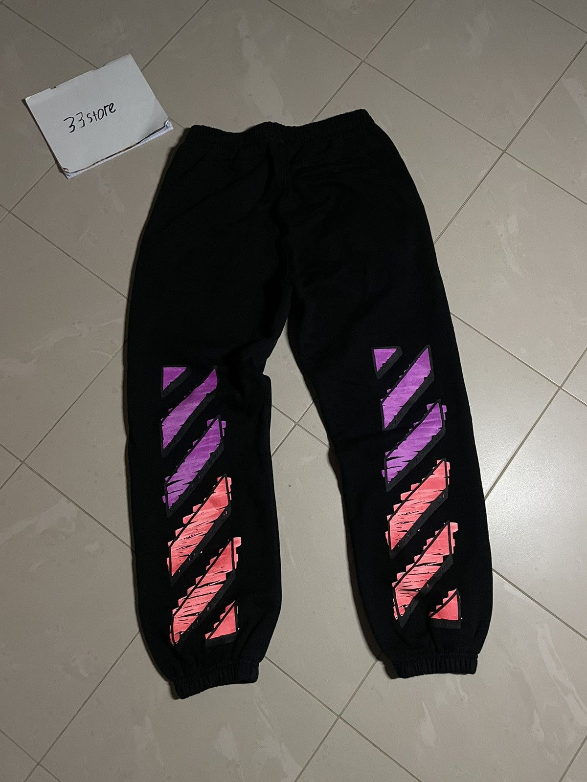 Off white sweat pants