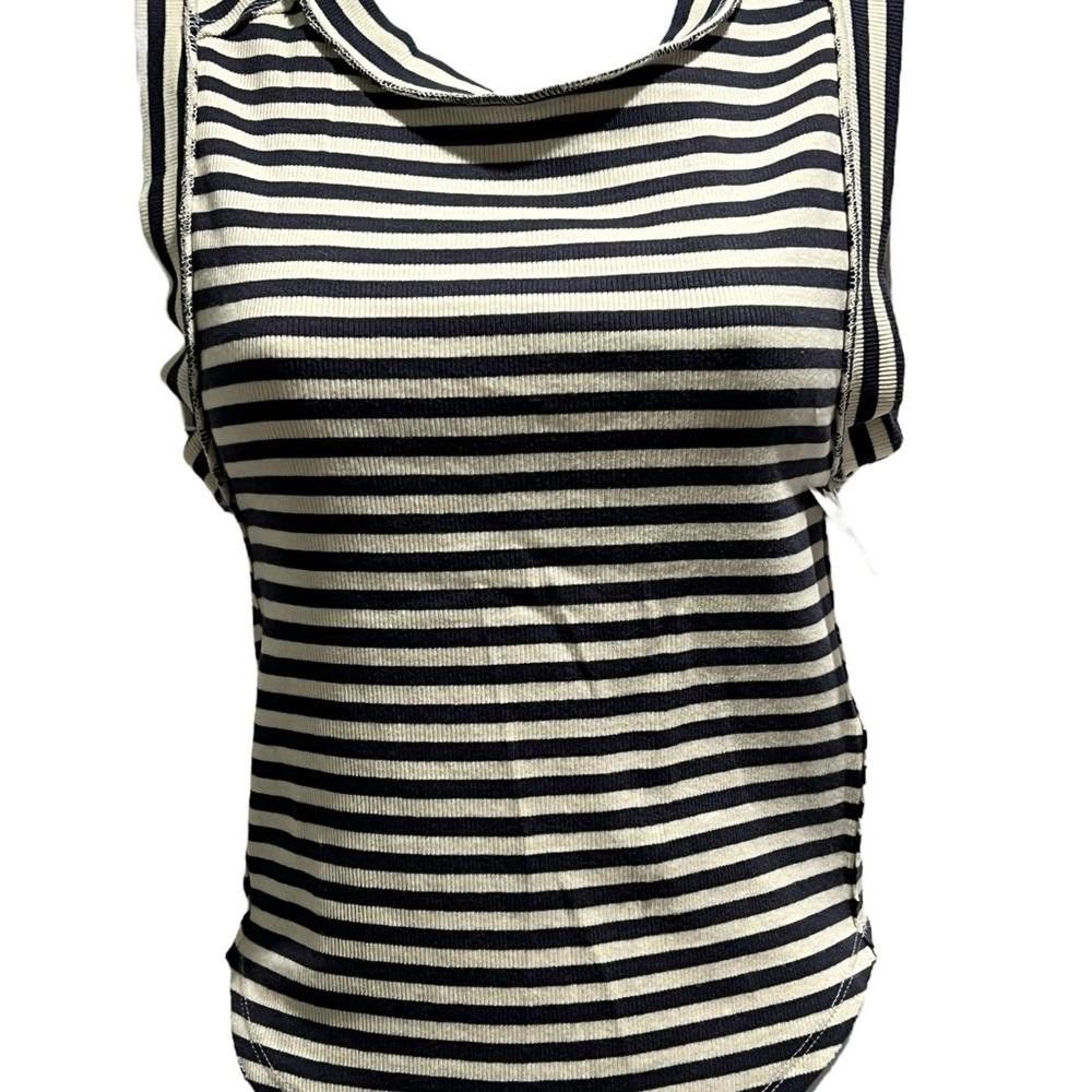 Designer NWOT We The Free Size Small Shirt Blue White Stripe Size S / US 4 / IT 40 - 2 Thumbnail