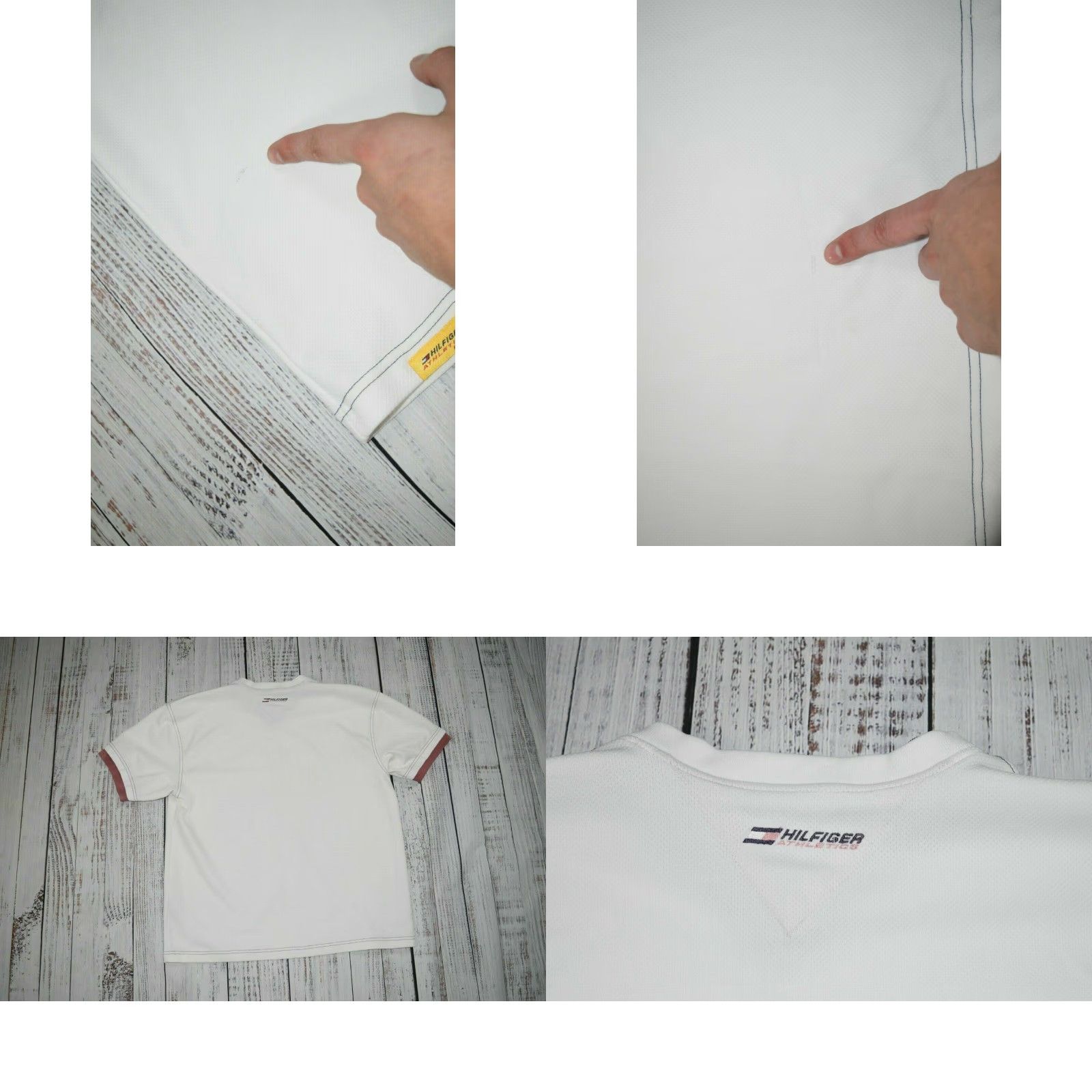 Tommy Hilfiger VINTAGE Tommy Hilfiger Athletic Jeans Mens Football Sports Jersey Size Large EUC Shirt Size US L / EU 52-54 / 3 - 8 Thumbnail