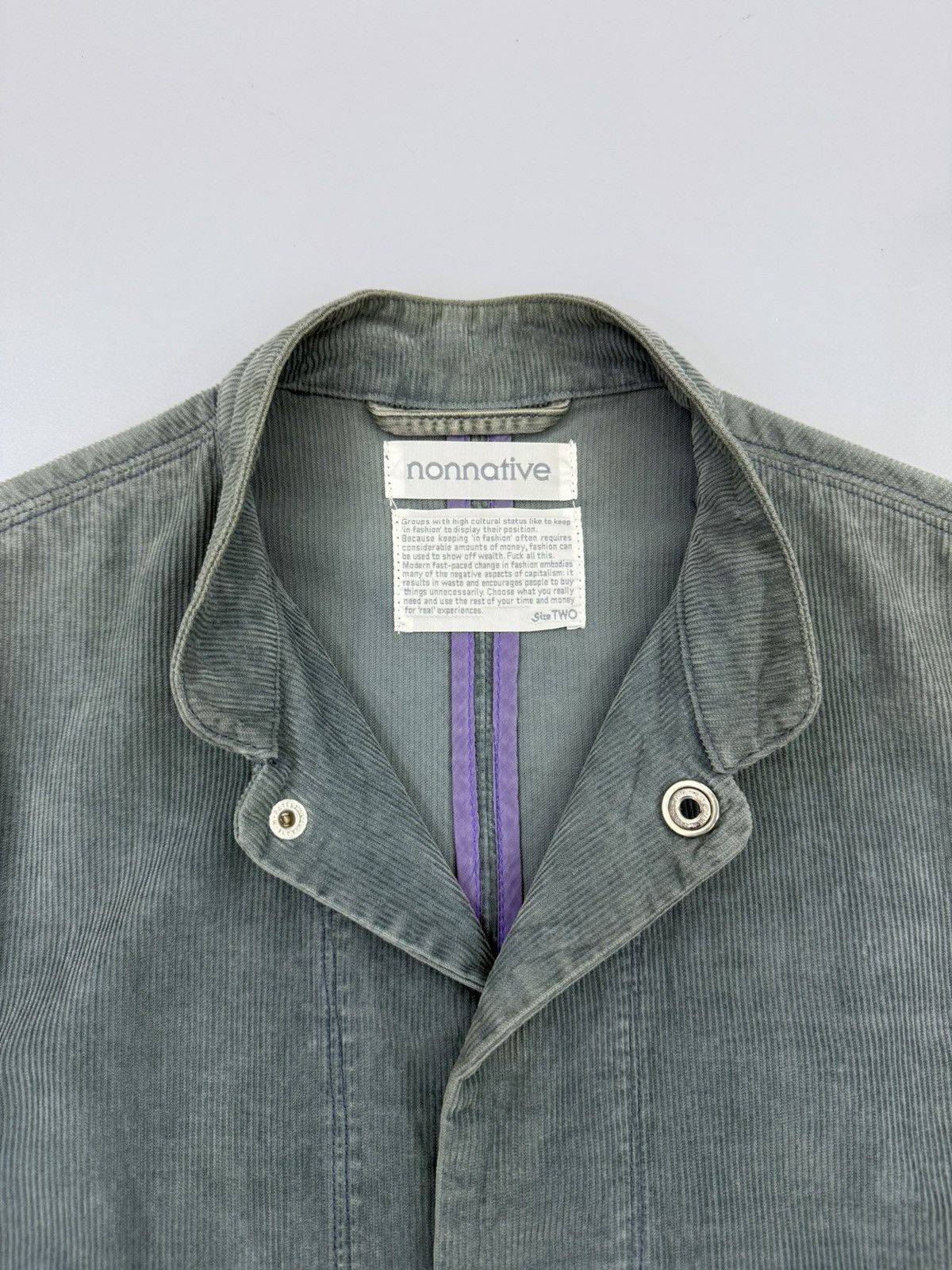 Nonnative 🔥Archive🔥 nonnative curve hands blue corduroy work jacket Size US M / EU 48-50 / 2 - 2 Thumbnail