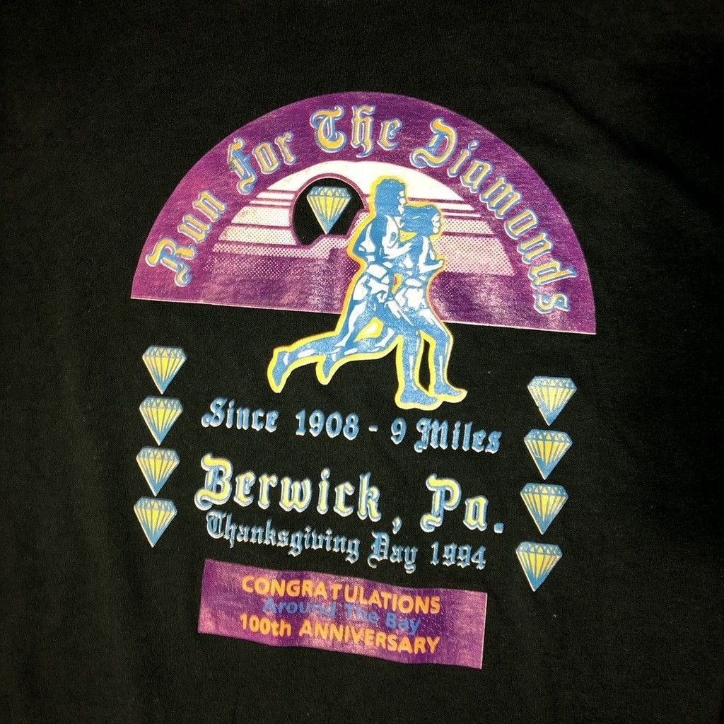 Vintage Vintage 90s Marathon Shirt Size Large Size US L / EU 52-54 / 3 - 3 Thumbnail