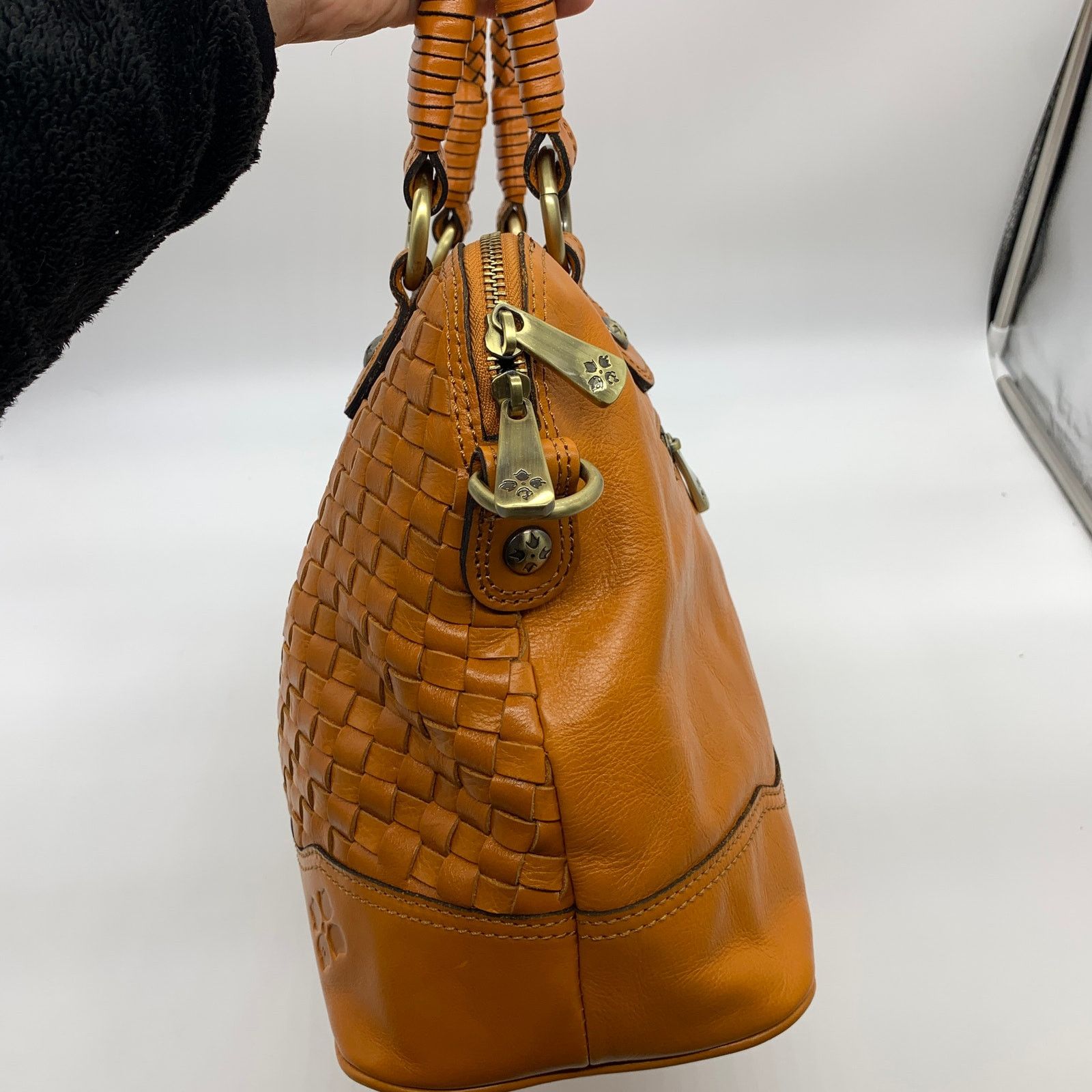 Patricia Nash Discovery Washed Woven Augusta Satchel