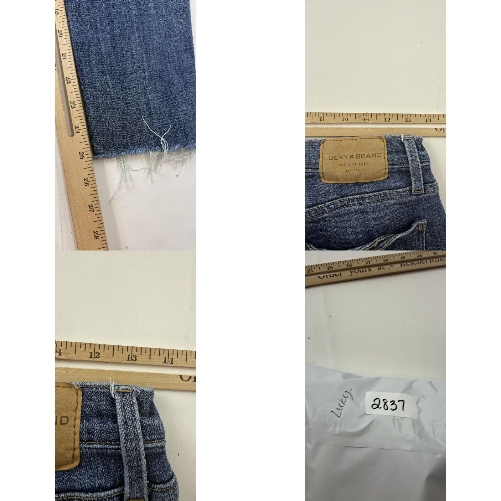 Lucky Brand Lucky Brand Jeans Womens 6/28 Blue Distressed Mid Rise Ankle Skinny Denim Size 28" / US 6 / IT 42 - 8 Thumbnail