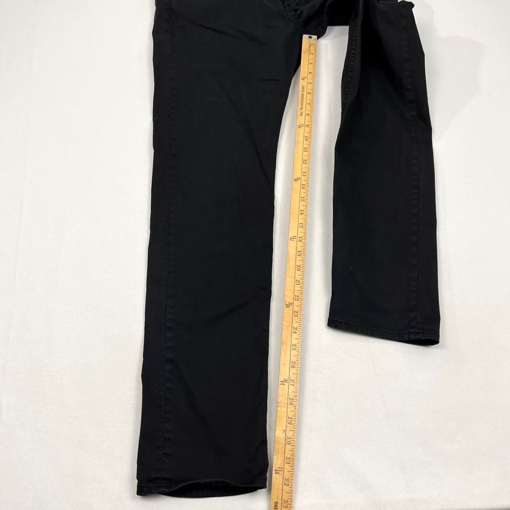 Rag & Bone rag & bone Pants Mens 34 x 33 Slim Straight Fit 2 Black Button Fly Chino Casual Size US 34 / EU 50 - 7 Thumbnail