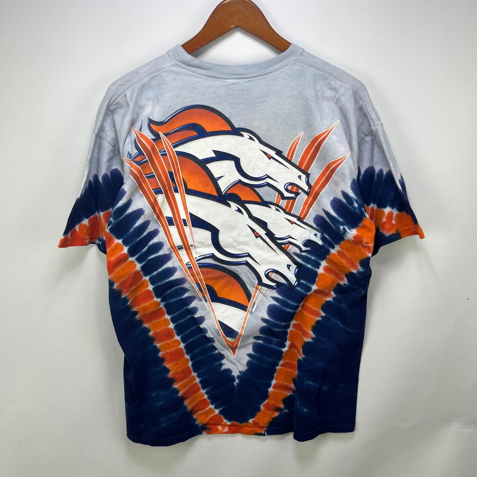 Liquid Blue Vintage 90s Denver Broncos Liquid Blue Tie Dye T Shirt Large Size ONE SIZE - 5 Thumbnail