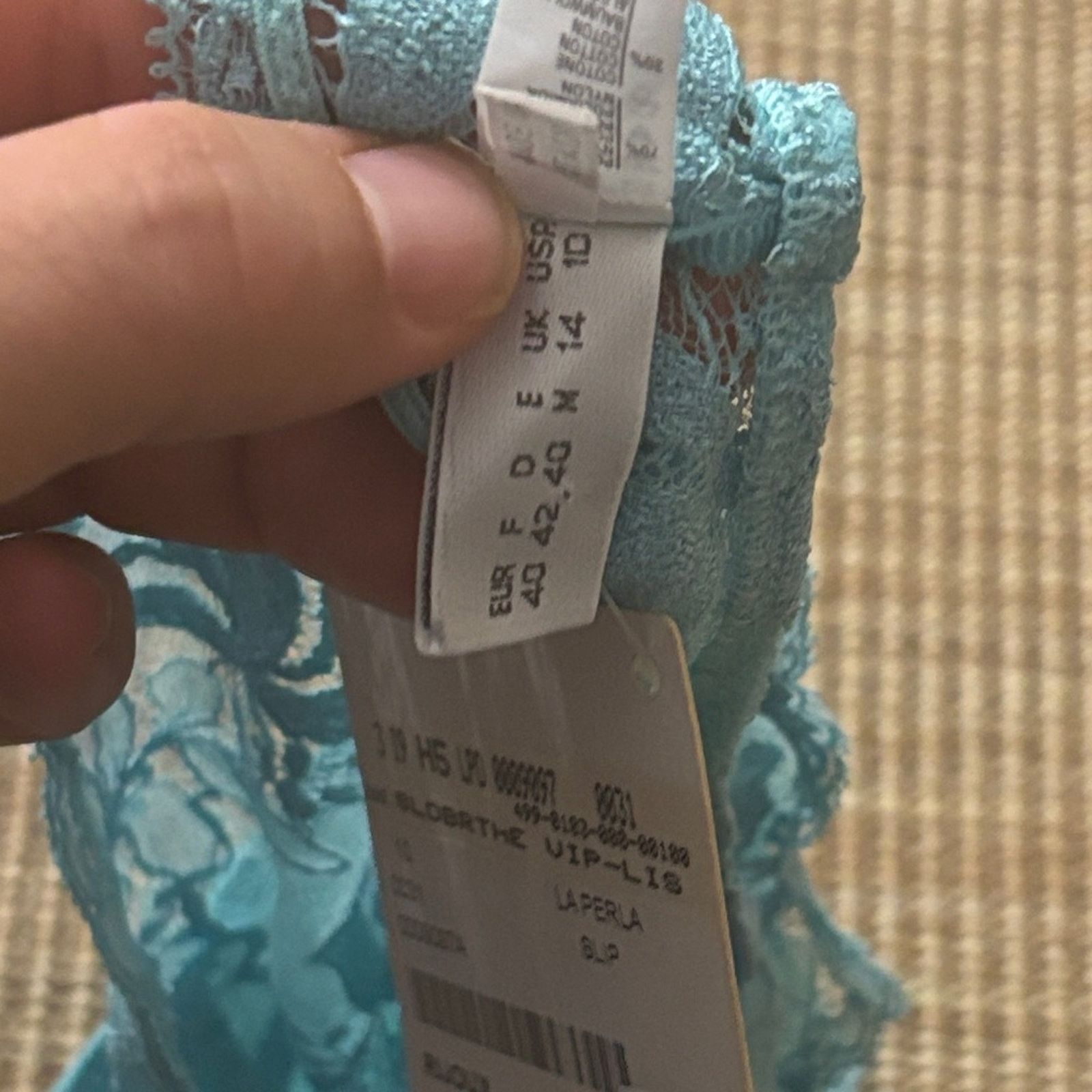 La Perla La Perla Women's Lace Panties - Turquoise Size M Size ONE SIZE - 3 Thumbnail