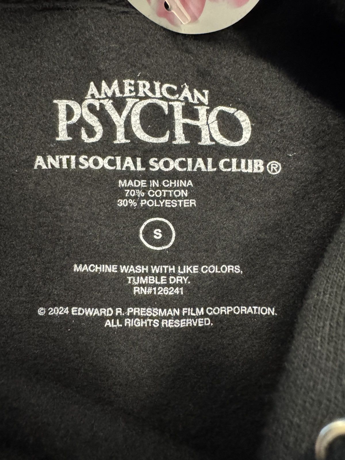 Anti Social Social Club Anti Social Social Club American Psycho Size US S / EU 44-46 / 1 - 2 Thumbnail