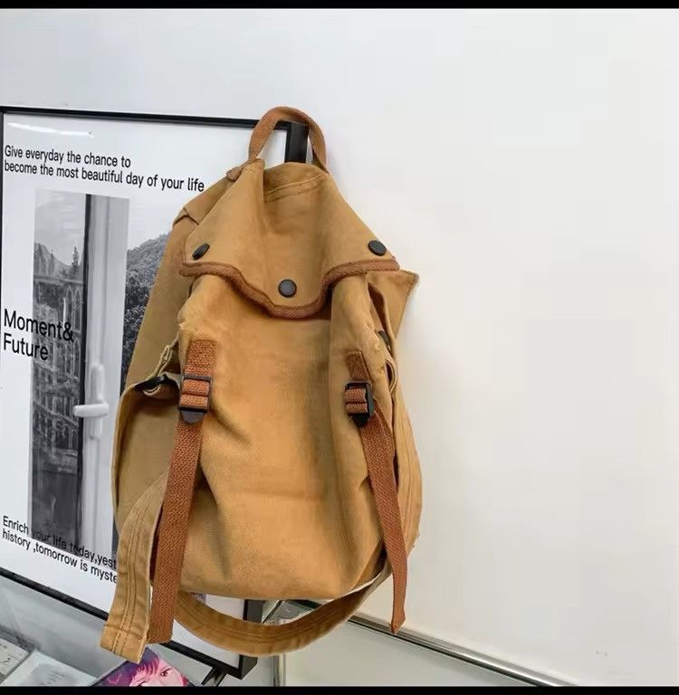 Japanese Brand Multi Pockets Canvas Shoulder Bag Size ONE SIZE - 5 Thumbnail