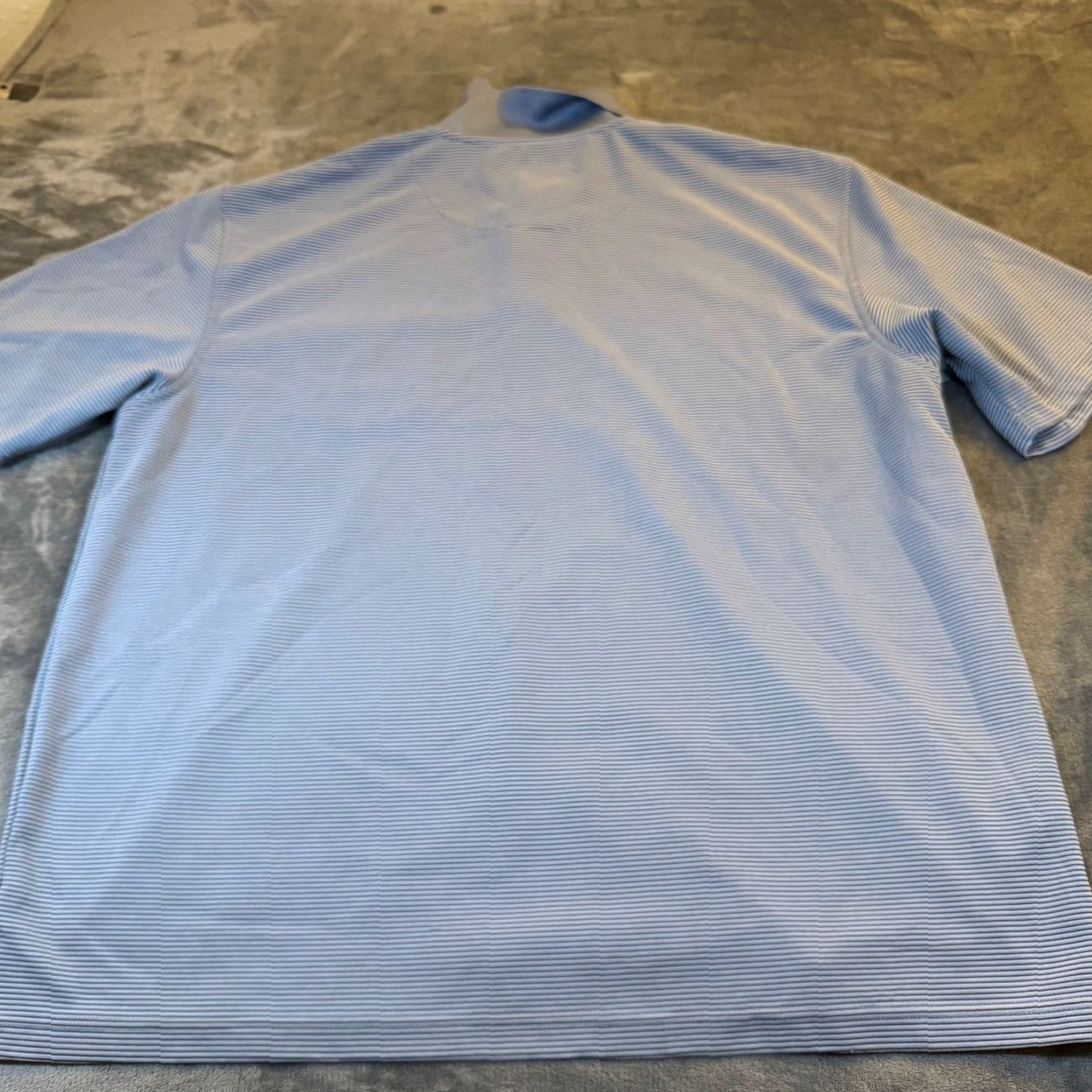 Vintage Grand Slam Golf Polo Shirt Mens XXL Blue Striped Short Sleeve Chest Pocket Casual Activewear Golf 2XL Button Logo Collared Size US XXL / EU 58 / 5 - 4 Thumbnail