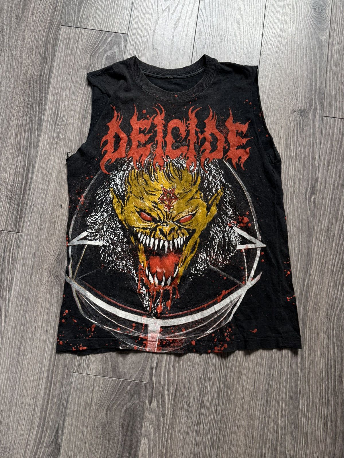 Vintage Deicide cropped t-shirt Tank top del tour Legion 1992 Size US S / EU 44-46 / 1 - 1 Thumbnail