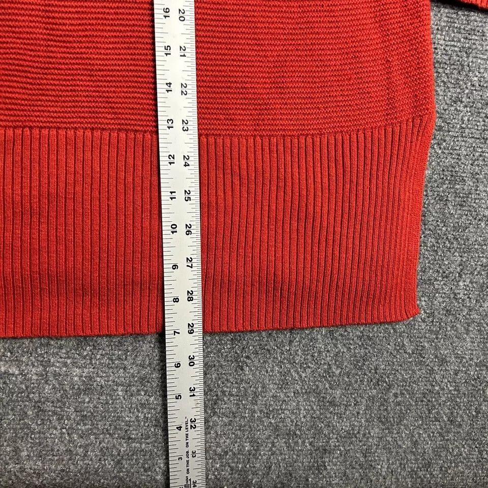 Talbots Talbots Sweater Womens 2X Red Mock Neck Tunic Casual Rayon Size XXL / US 16-18 / IT 52-54 - 5 Thumbnail