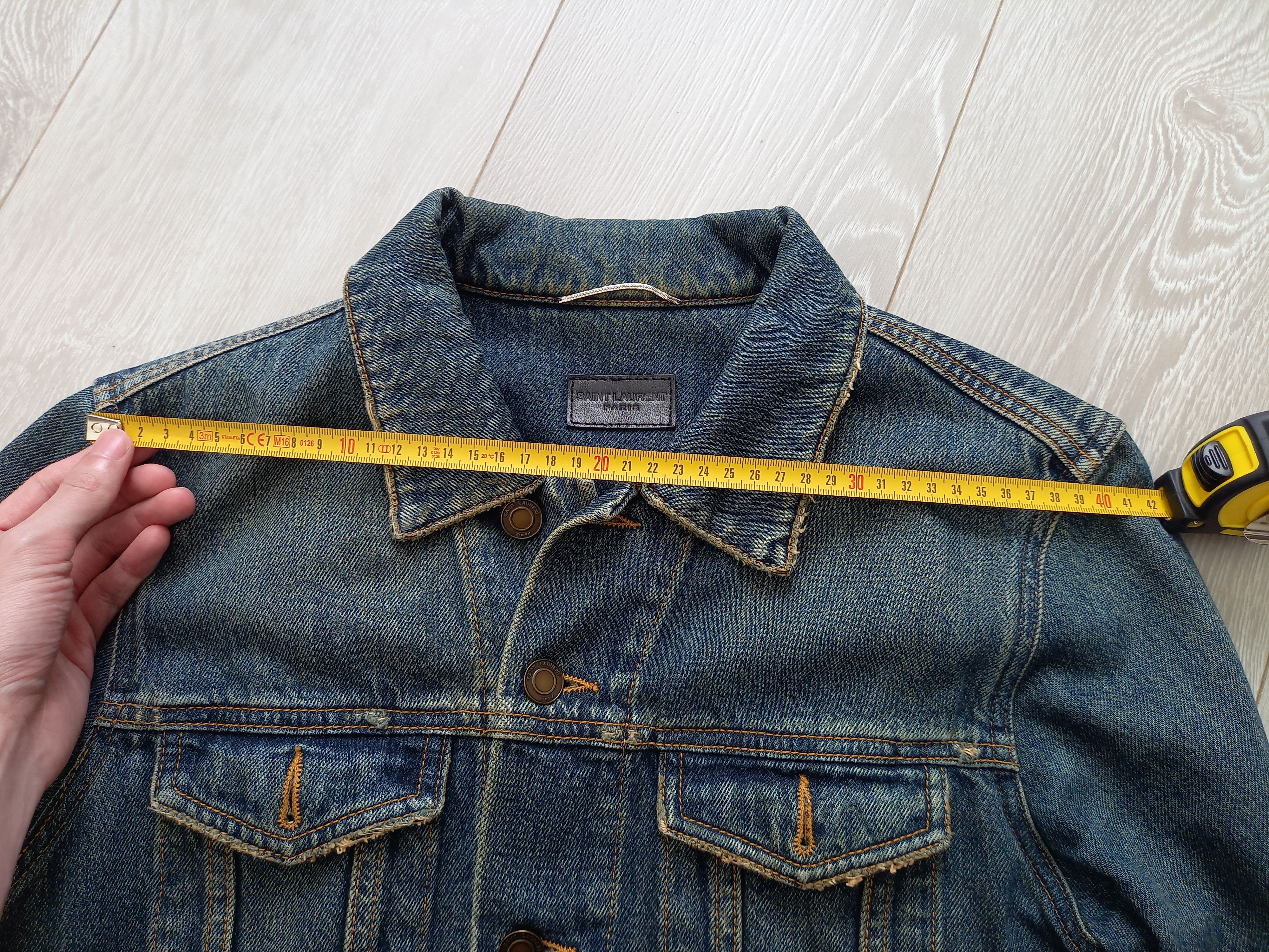 Saint Laurent Paris Dirty wash denim jacket Size US XS / EU 42 / 0 - 14 Thumbnail