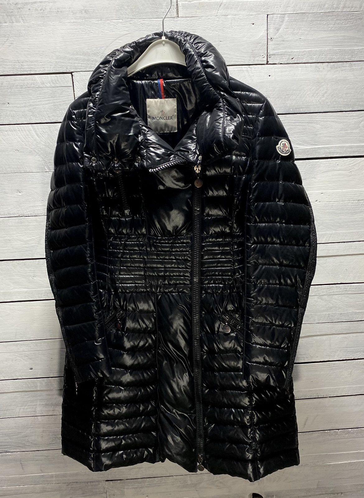 Moncler Blaireau Giubbotto Lacquer Quilted Coat