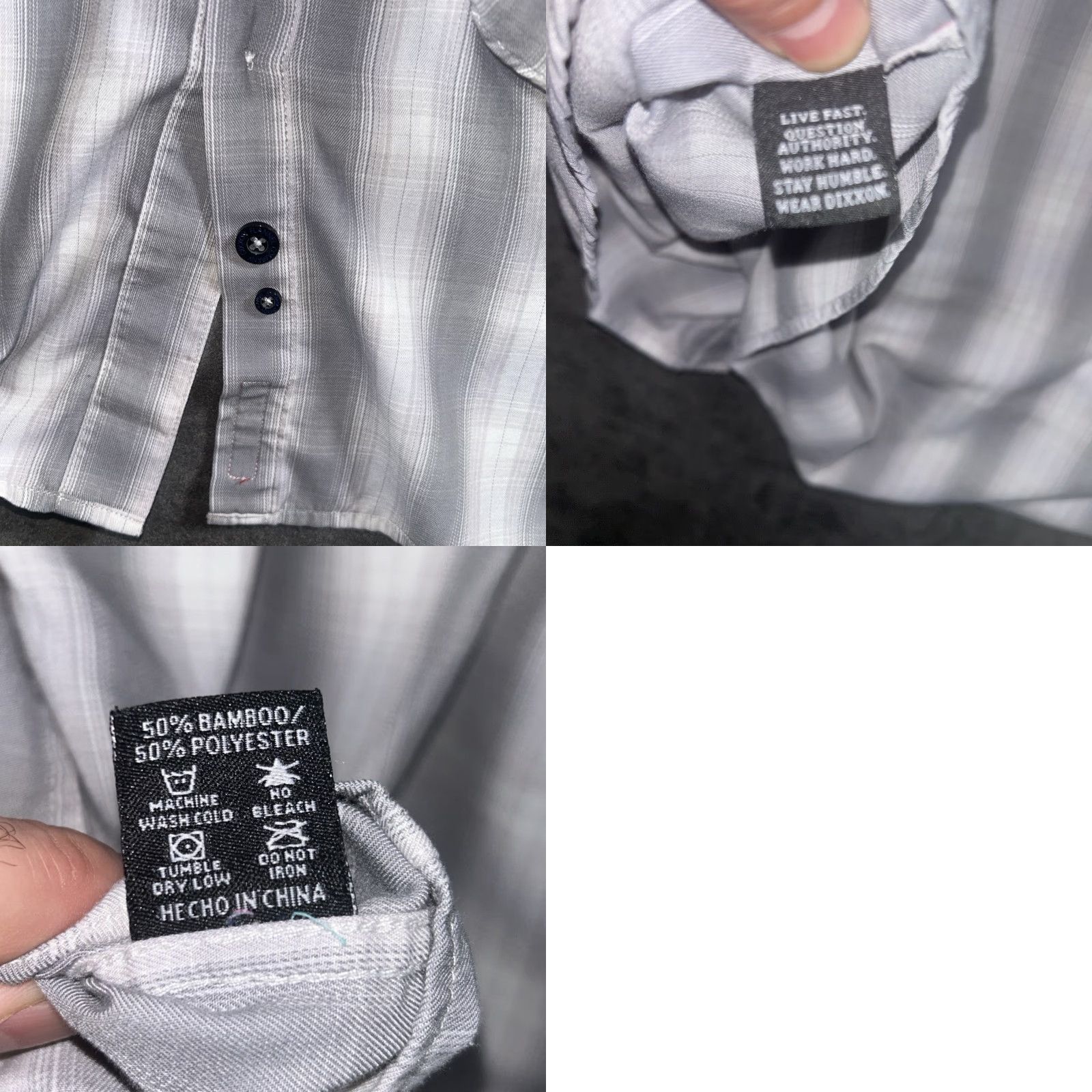 Vintage Dixxon Flannel Company Shirt Mens 4XL The Alpine Gray Plaid Bamboo Blend Shirt Size US XXL / EU 58 / 5 - 8 Thumbnail