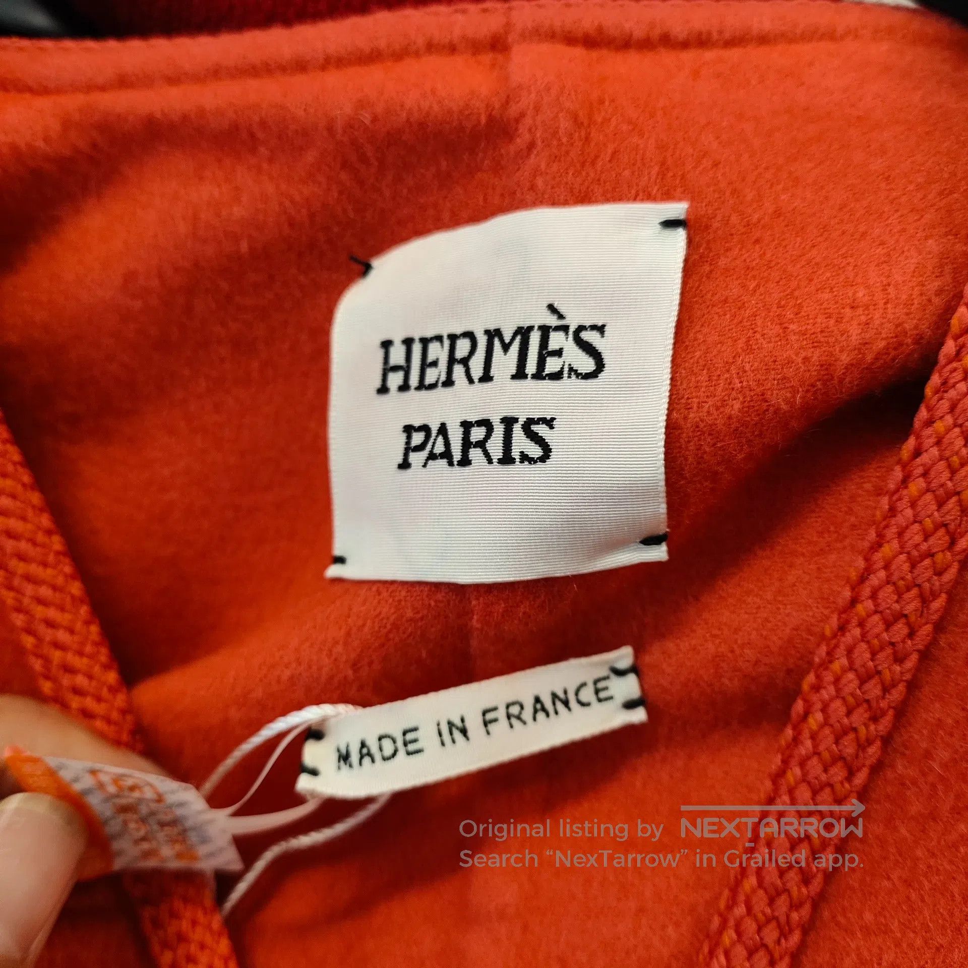 Hermes Hermes Red Cashmere V-neck Long-sleeve Jacket| Size XS / US 0-2 / IT 36-38 - 5 Thumbnail