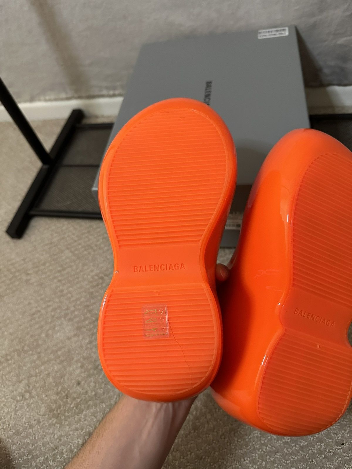 Balenciaga Balenciaga Technoclog neon orange mule size 41 Size US 8 / EU 41 - 5 Thumbnail