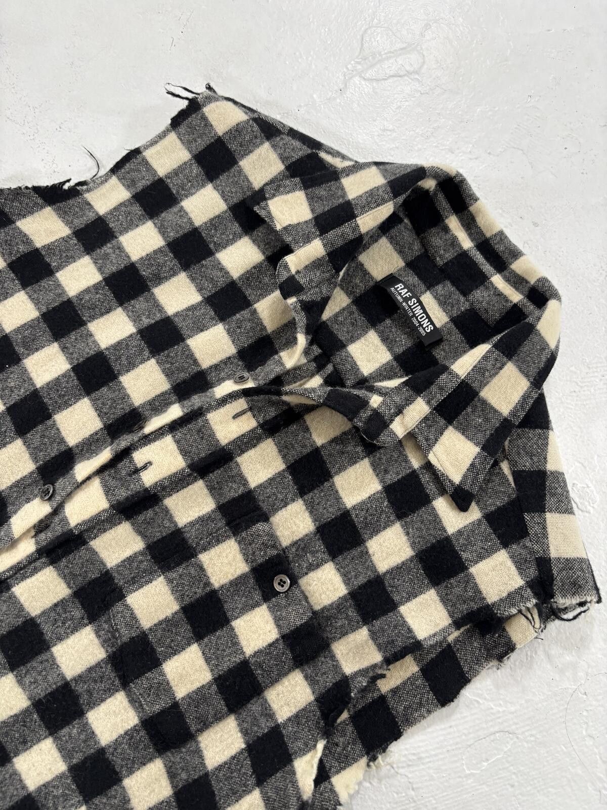 Raf Simons Raf Simons AW04 Sleeveless Flannel Size US M / EU 48-50 / 2 - 2 Thumbnail