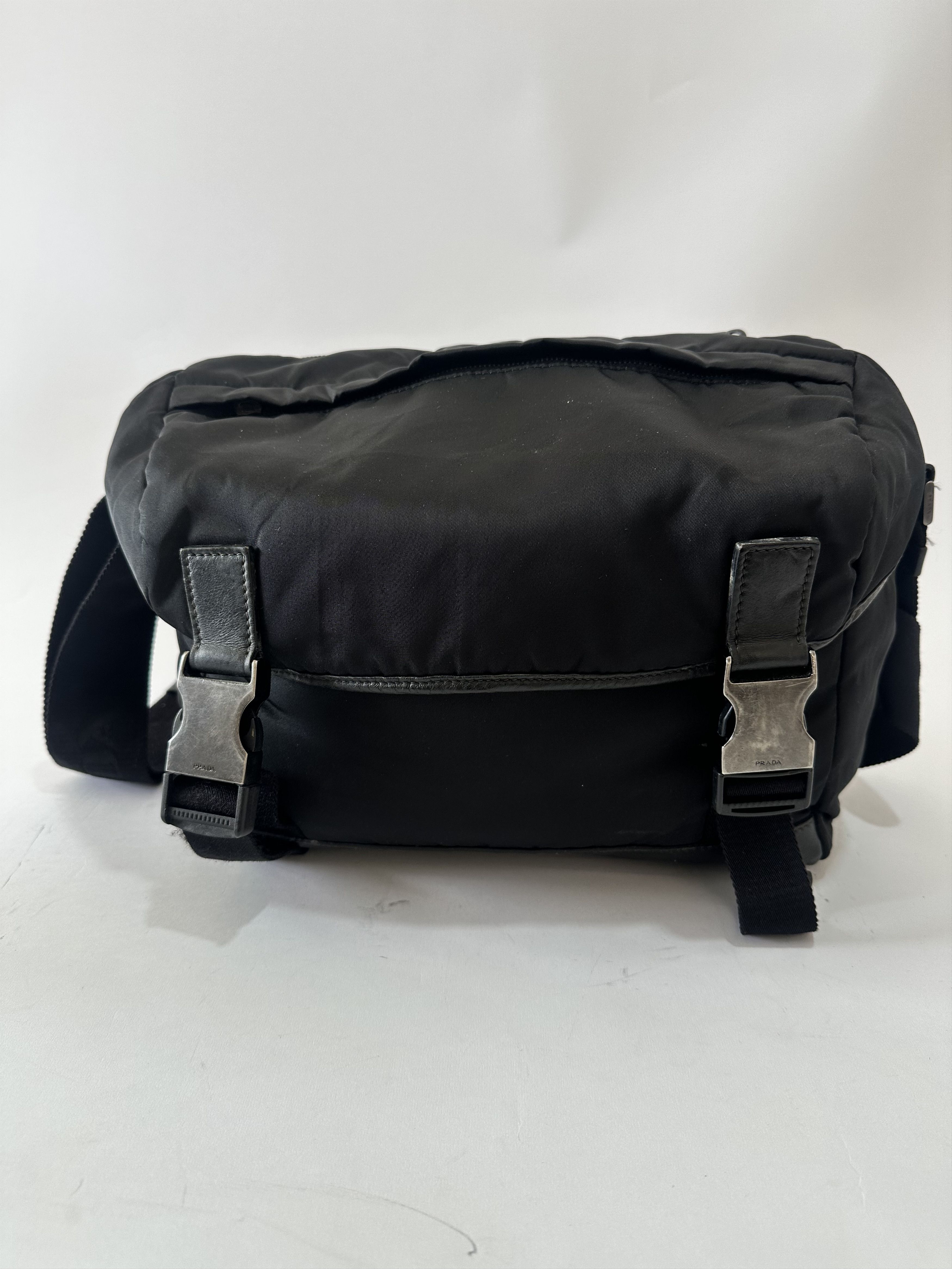Prada Prada Black Nylon Messenger Bag Size ONE SIZE - 1 Thumbnail