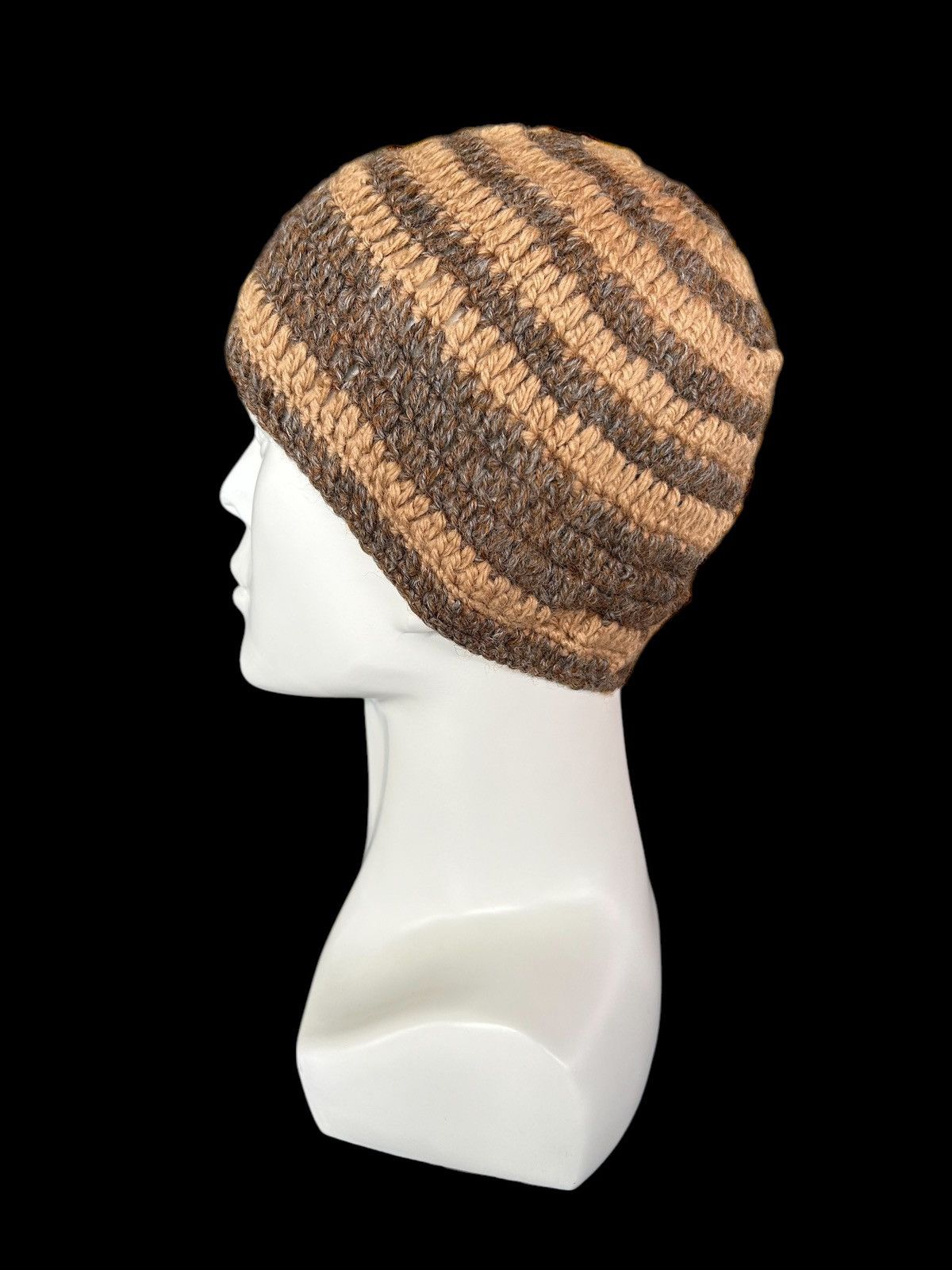 Japanese Brand × Kapital × Vintage Crochet Knitted handmade Beanie Hats ☠️☠️ Size ONE SIZE - 2 Thumbnail