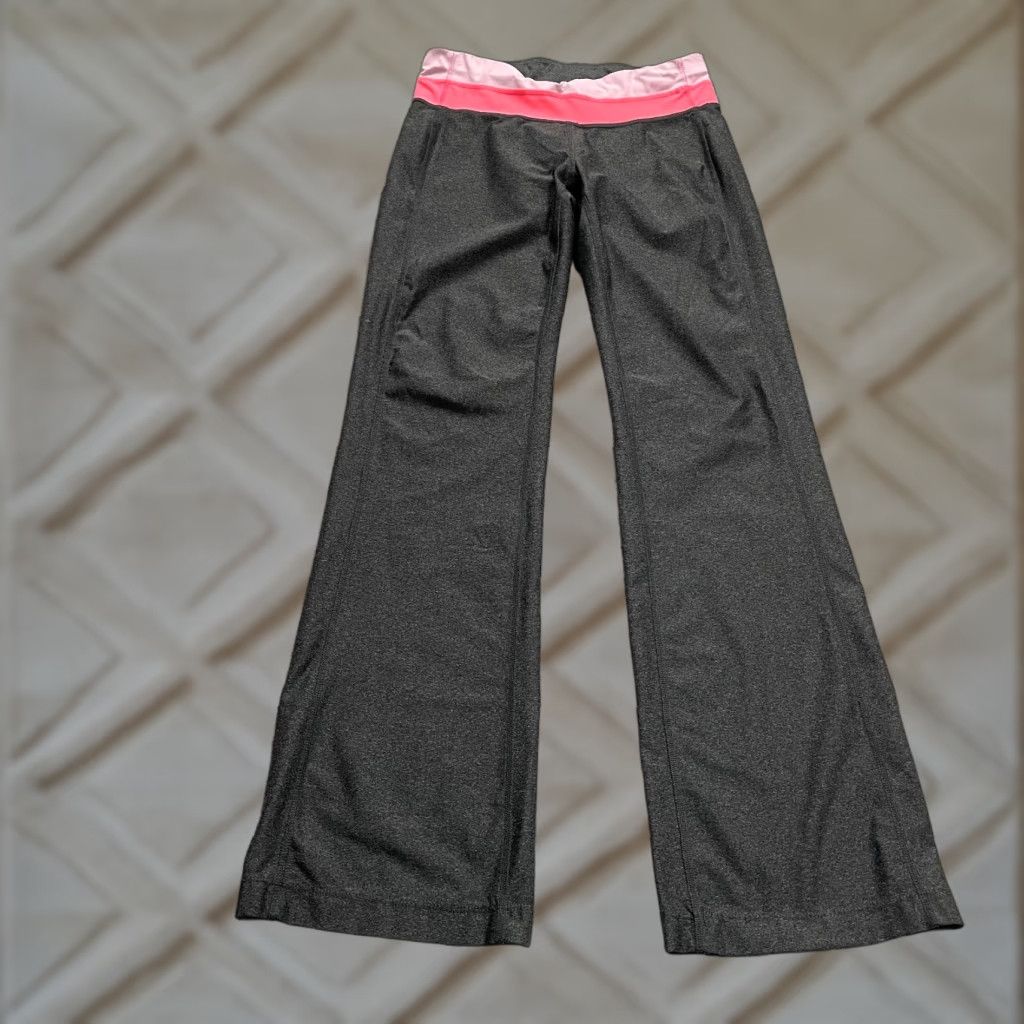 Vintage Xersion Wide Leg Leggings Pants Womens Small Gray Pink Active Athleisure 28x32 Size 28" / US 6 / IT 42 - 1 Thumbnail