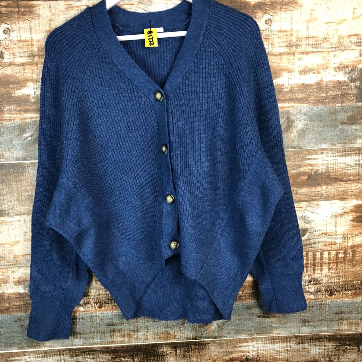 GU GU Blue Cardigan Knitwear #A1722 Size L / US 10 / IT 46 - 3 Thumbnail
