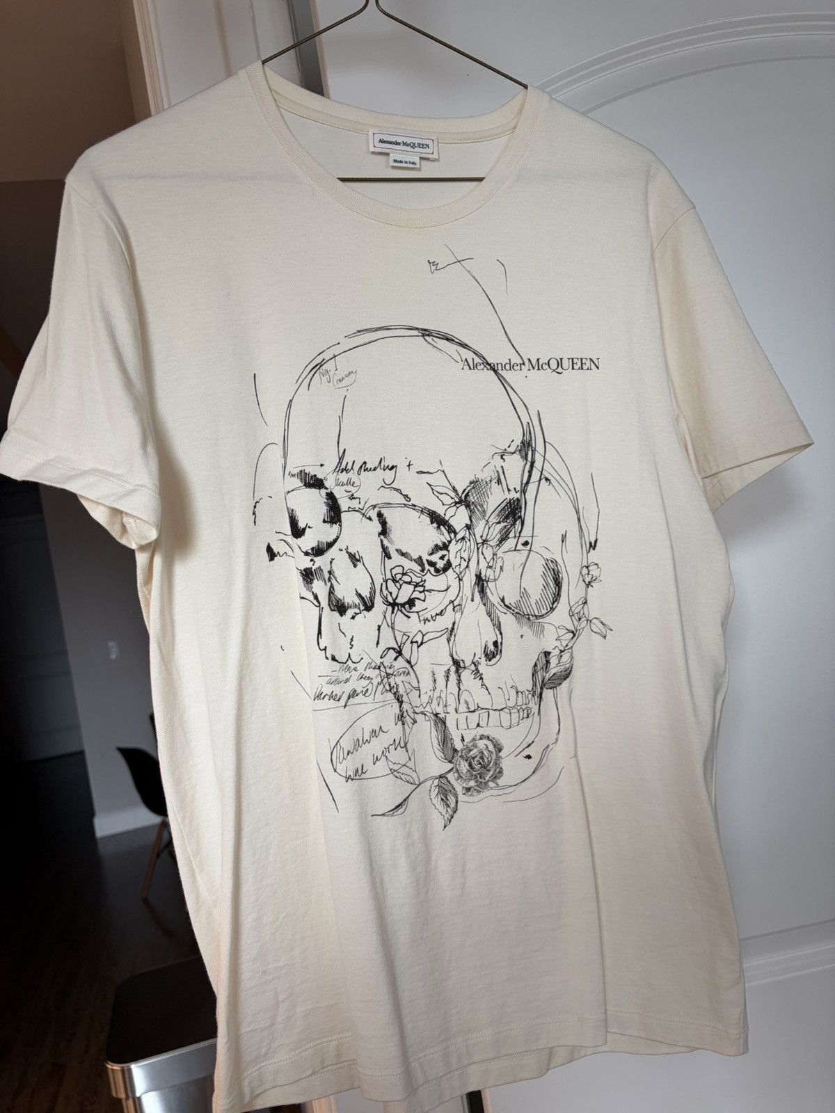 Alexander McQueen Sketch Skull T-Shirt Size US S / EU 44-46 / 1 - 1 Thumbnail