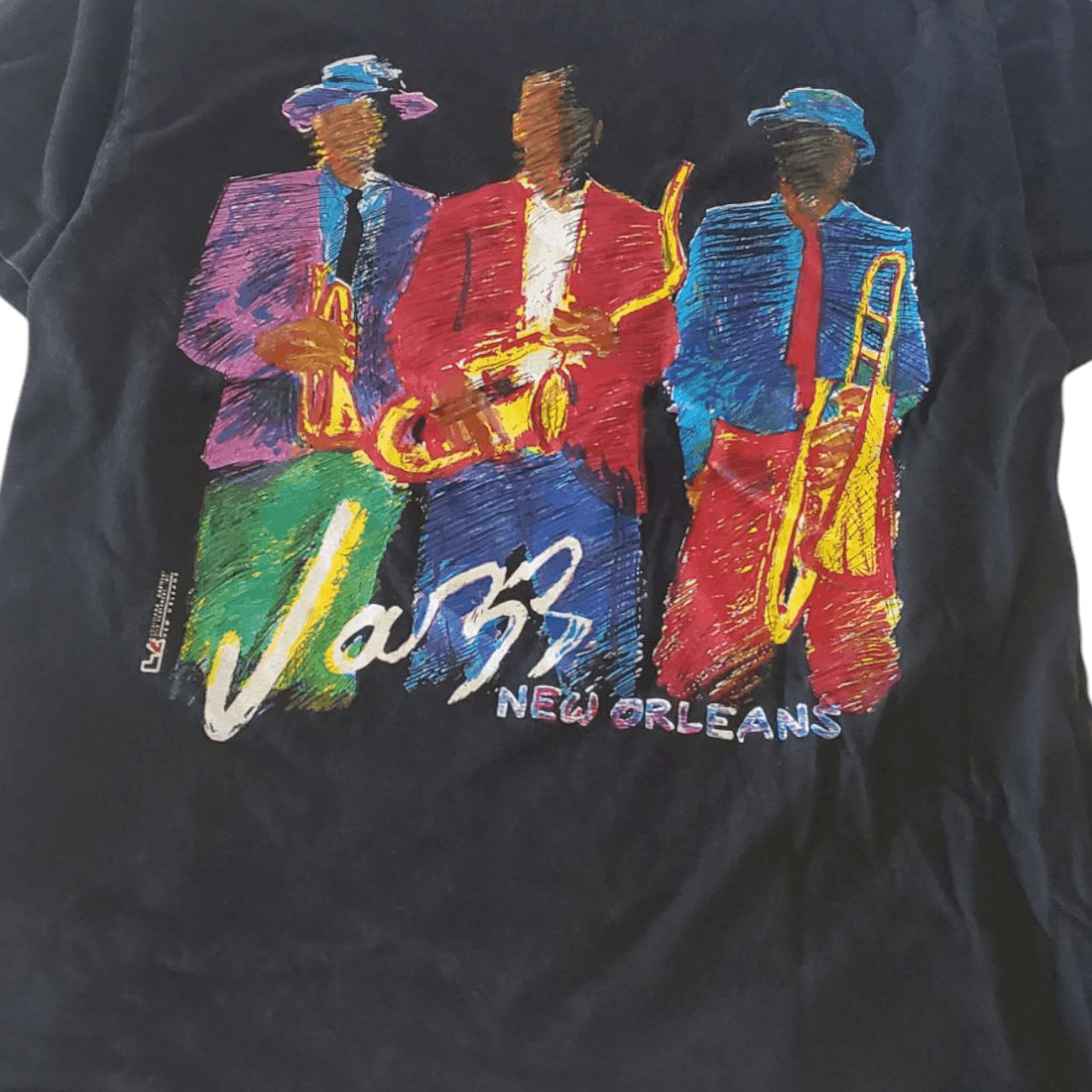 Vintage 90s Jazz New Orleans T-Shirt Size US L / EU 52-54 / 3 - 2 Thumbnail