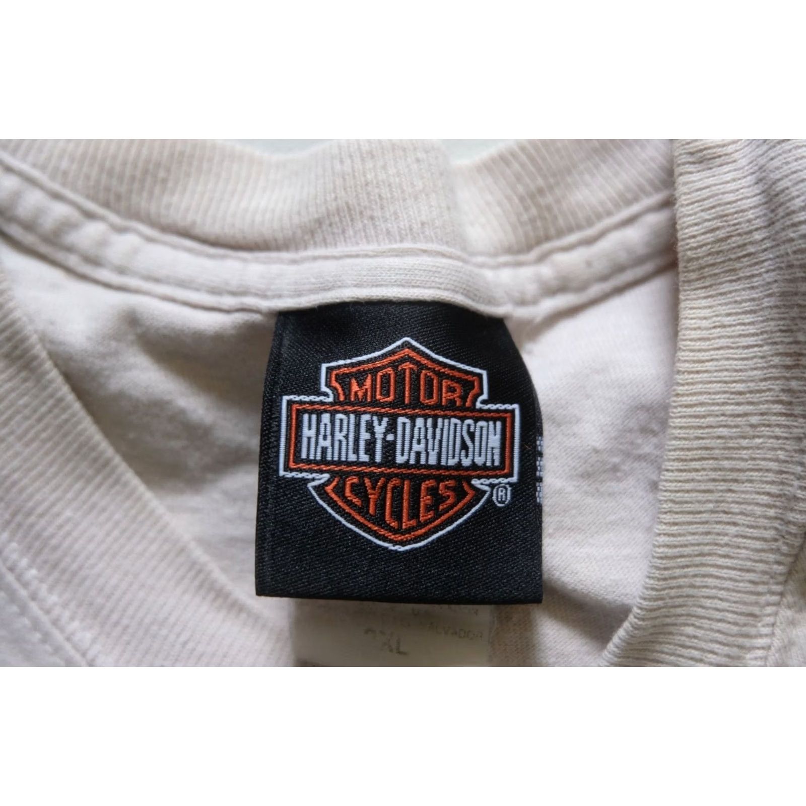 Harley Davidson VINTAGE HARLEY DAVIDSON T-SHIRT 90s MOTORCYCLE BEYOND SPEED BEEFY-T 2XL BEIGE Mens Size US XXL / EU 58 / 5 - 7 Thumbnail
