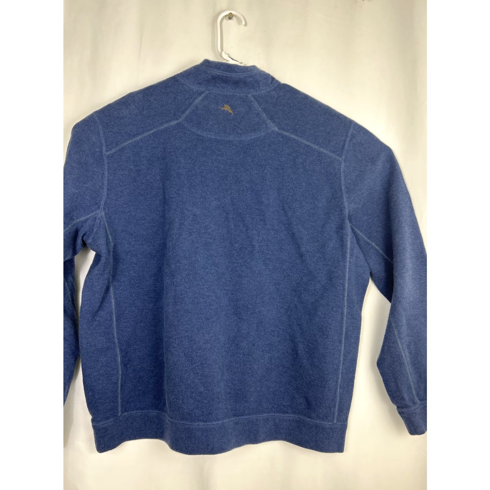 Tommy Bahama VINTAGE Tommy Bahama Mens XL Navy Blue Brown Reversible 1/4 Zip Pullover Sweater Size US XL / EU 56 / 4 - 7 Thumbnail