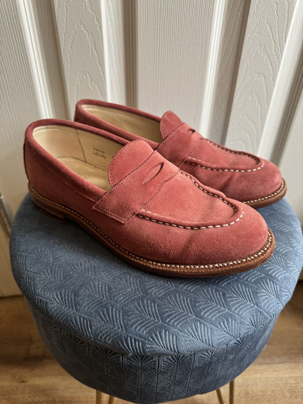 Grant Stone Grant Stone Traveler Penny Loafer CF Stead Coral Suede 6D Size US 6 / EU 39 - 3 Thumbnail