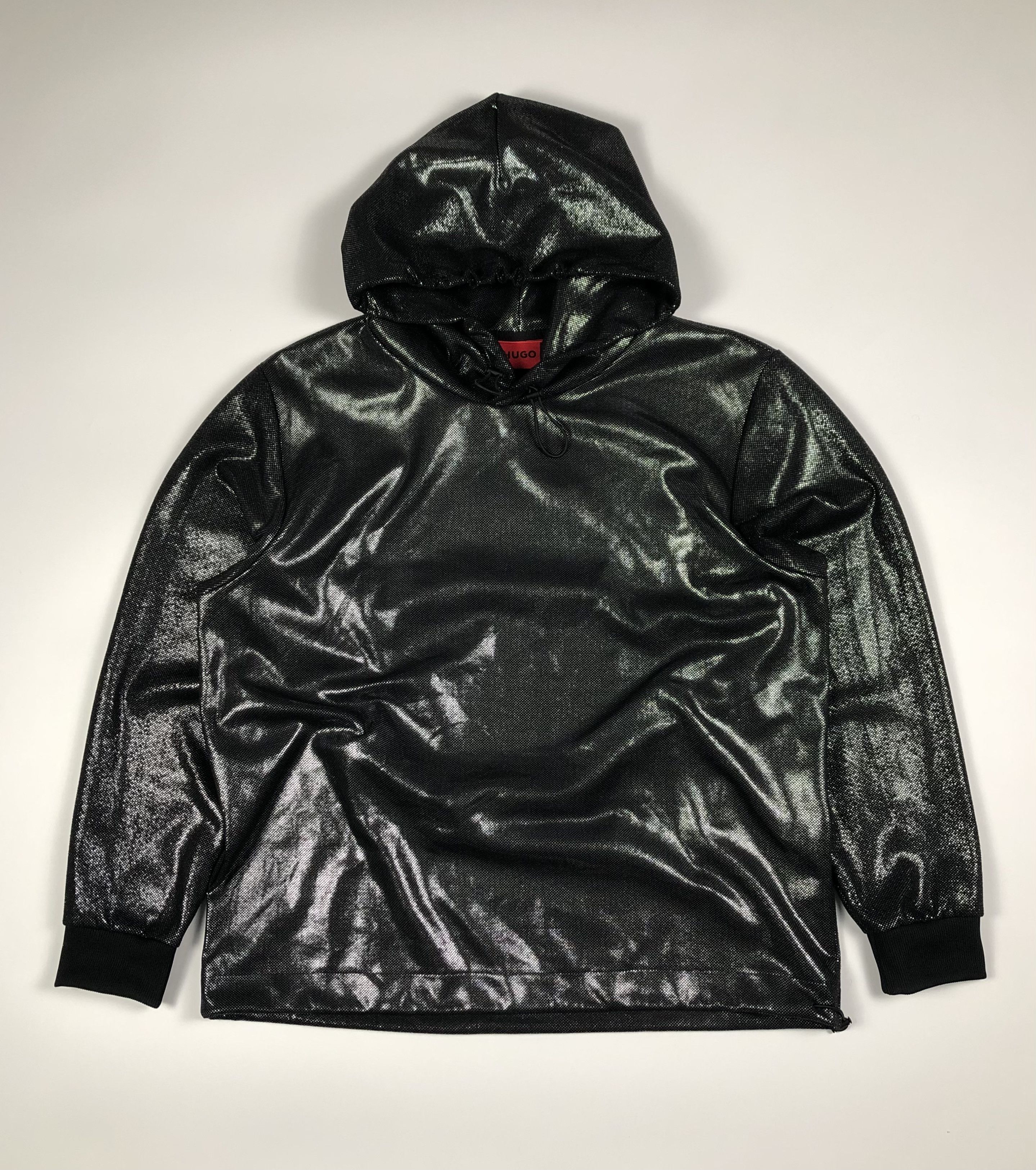 Hugo Boss Hugo Boss Descolar Shiny Hoodie Black Size US XL / EU 56 / 4 - 5 Thumbnail