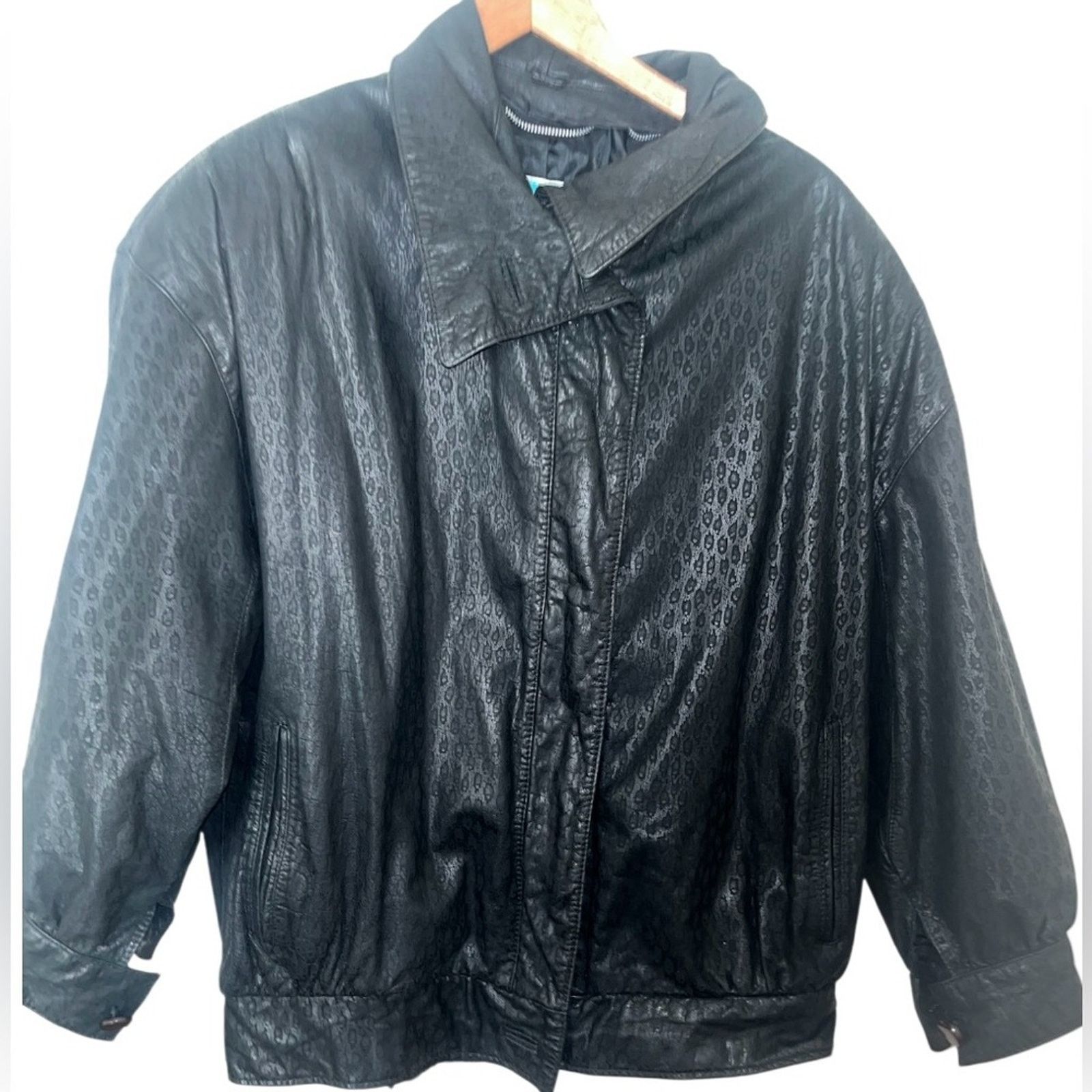 G-III G-III Women's Vintage Black Leather Dolman Sleeve Jacket, M Size M / US 6-8 / IT 42-44 - 1 Thumbnail