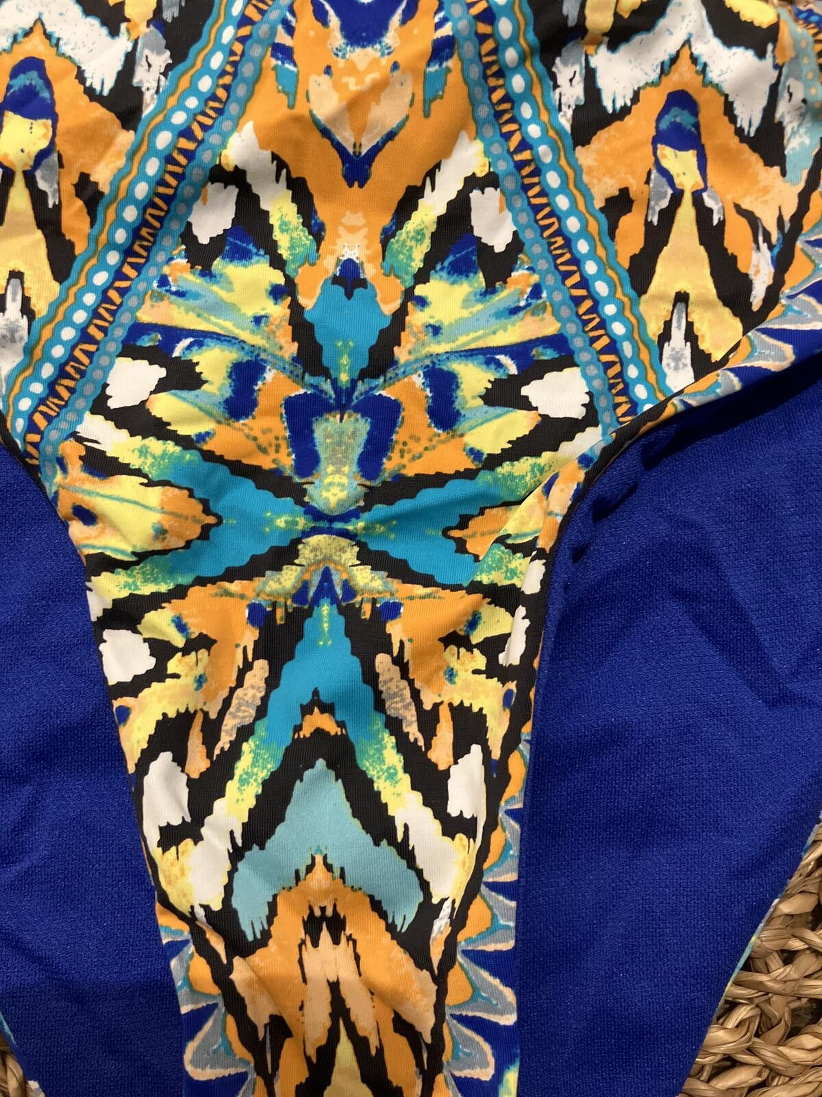 Bar III NWT Bar lll Blue and Multi Color Bikini Bottom Size L Size ONE SIZE - 6 Thumbnail