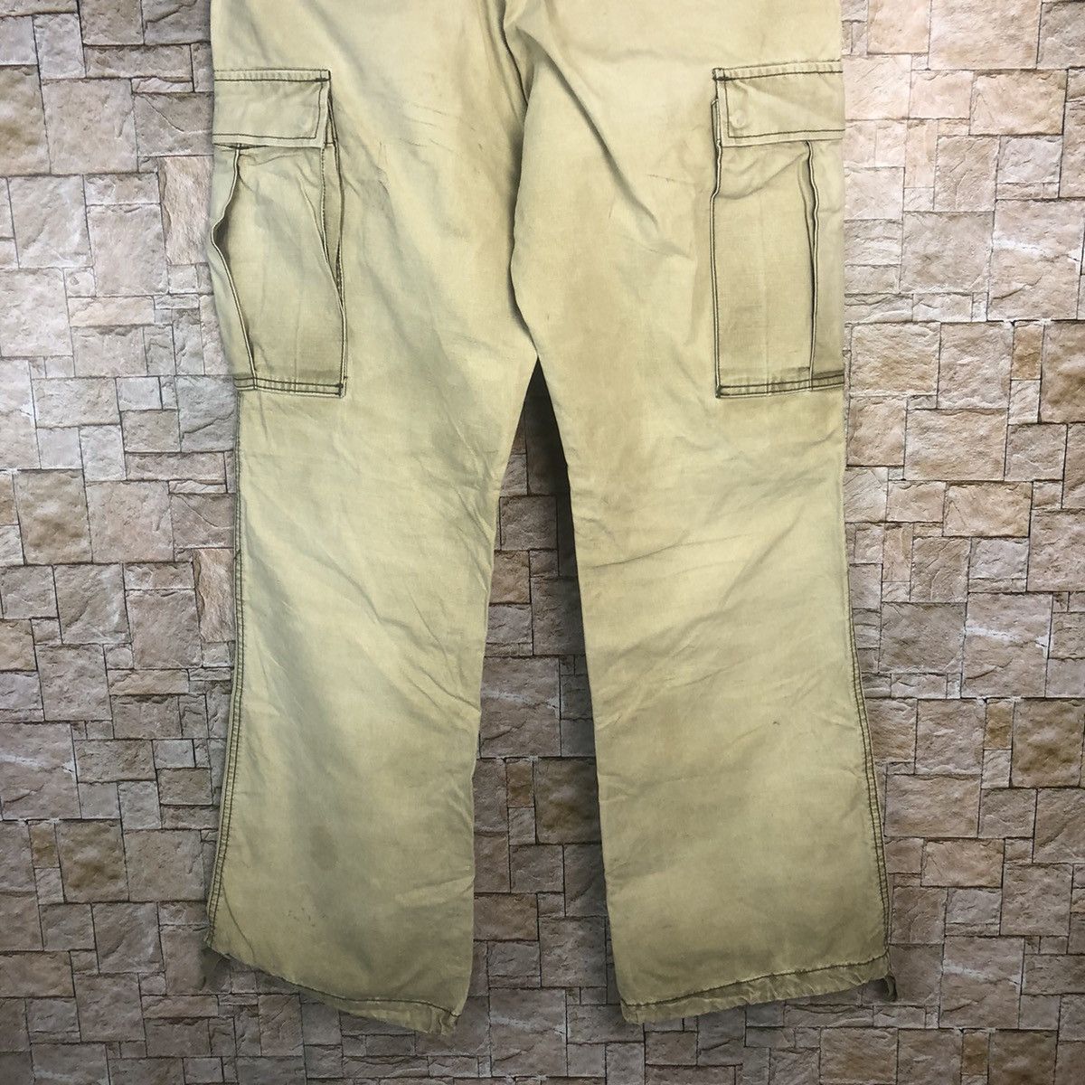 Japanese Brand Quadro Green Cargo Multipocket Pants #A359 Size US 33 - 18 Thumbnail