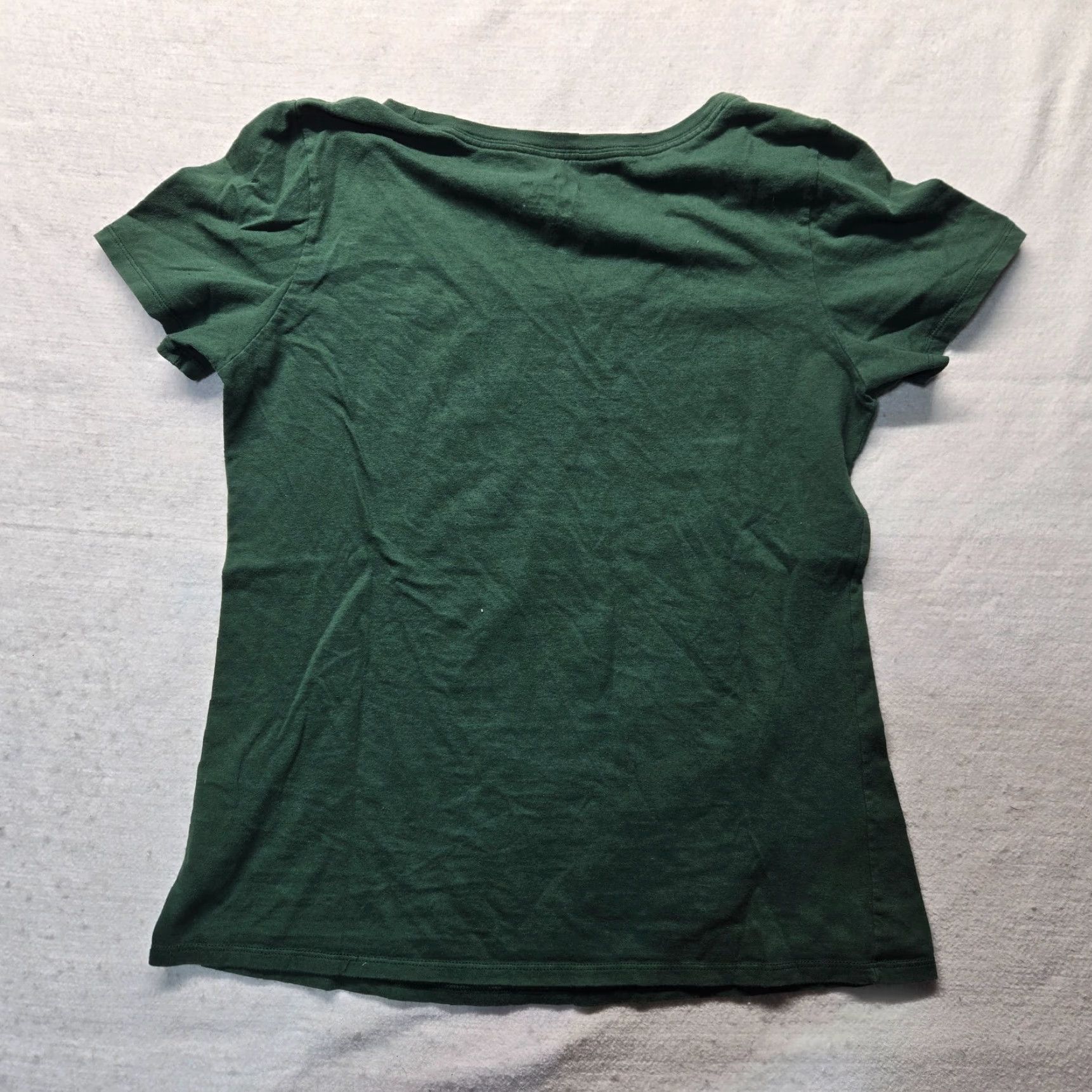 Nike Nike Shirt Women Adult M Green Logo Short Sleeve Crew Neck 100% Cotton Basic T-Shirt Size M / US 6-8 / IT 42-44 - 7 Thumbnail