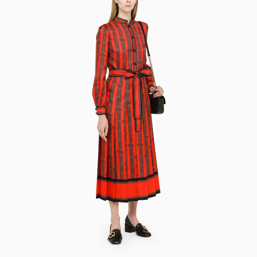 Gucci o1d2blof0824 Printed Silk Chemisier in Multicolor Size S / US 4 / IT 40 - 2 Thumbnail