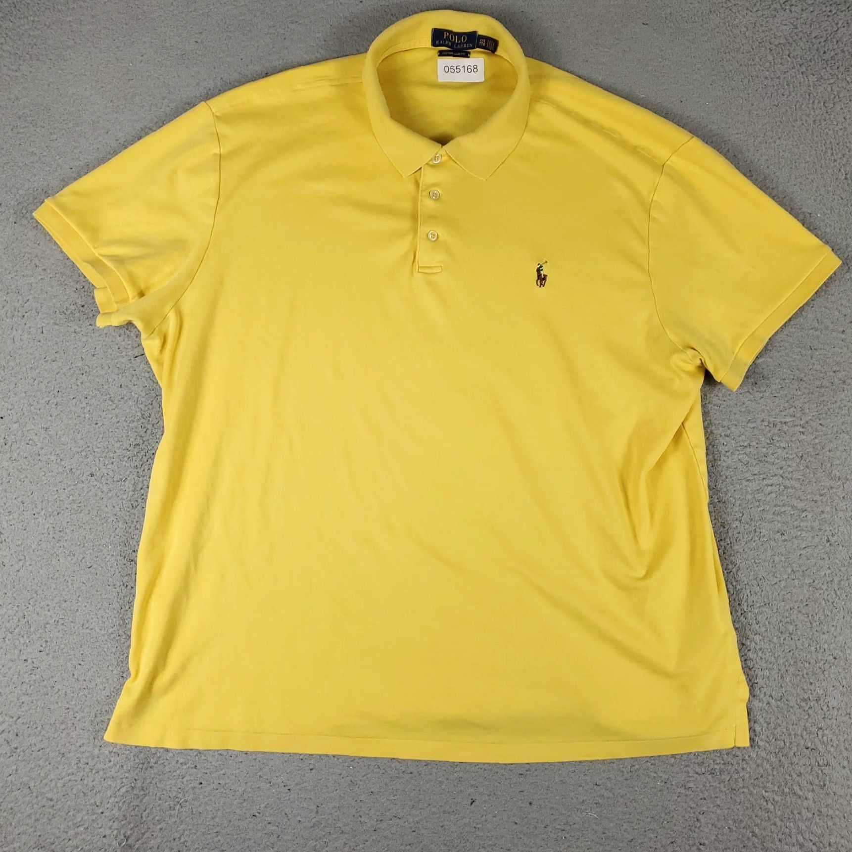 Ralph Lauren VINTAGE Ralph Lauren Polo Shirt Men Size 2XL Yellow Solid Short Sleeve Casual Preppyâ€¢Modern Size US XXL / EU 58 / 5 - 3 Thumbnail