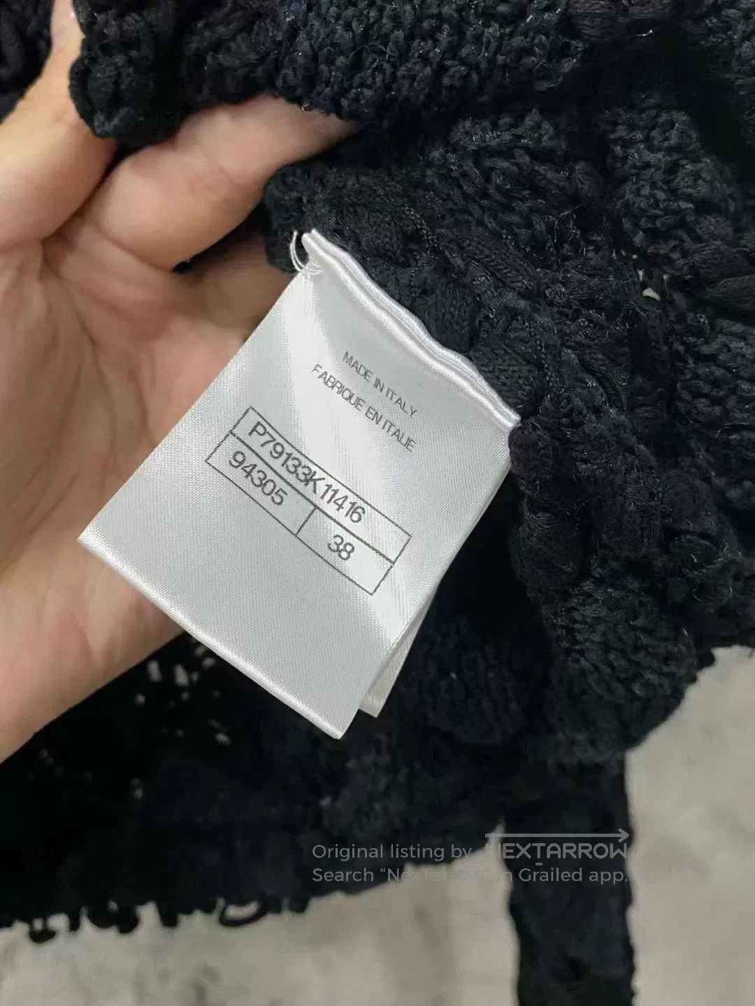 Chanel Chanel Black Woven Cardigan Sweater. Size M / US 6-8 / IT 42-44 - 6 Thumbnail