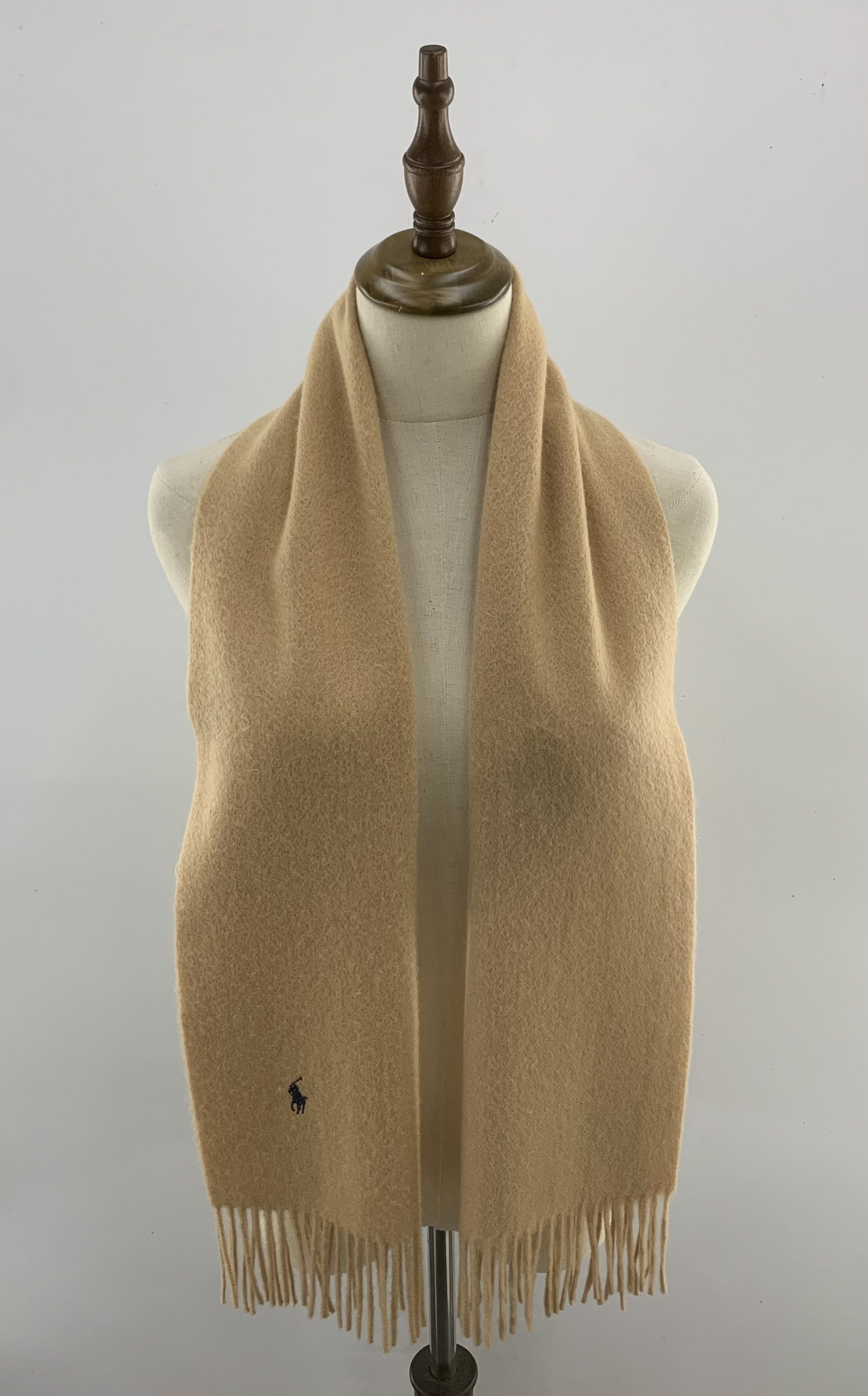 Polo Ralph Lauren Polo Ralph Lauren Scarf Wool Muffler Neck Wrap BL3086 Size ONE SIZE - 1 Thumbnail