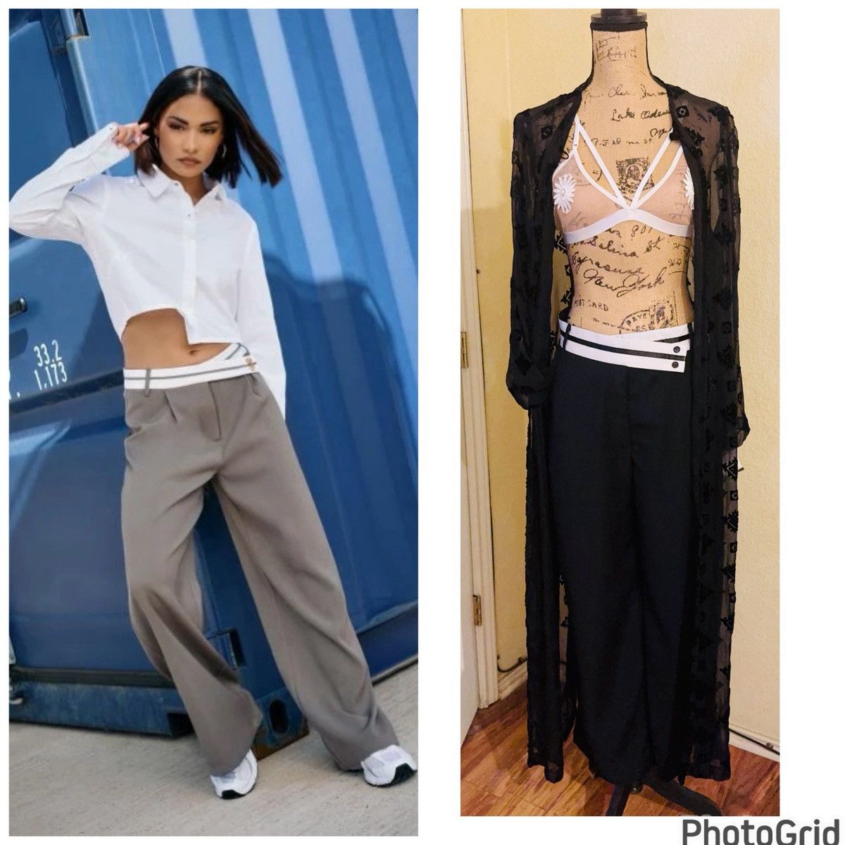 Zara ZARA Contrast Waistband Pants Size 28" / US 6 / IT 42 - 1 Thumbnail
