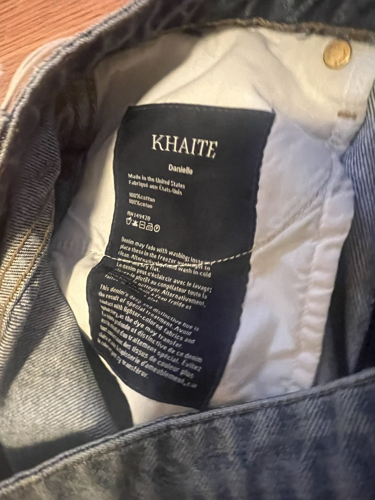 KHAITE Khaite Danielle jeans denim 30 NWT high rise straight leg Size 30" / US 8 / IT 44 - 5 Thumbnail