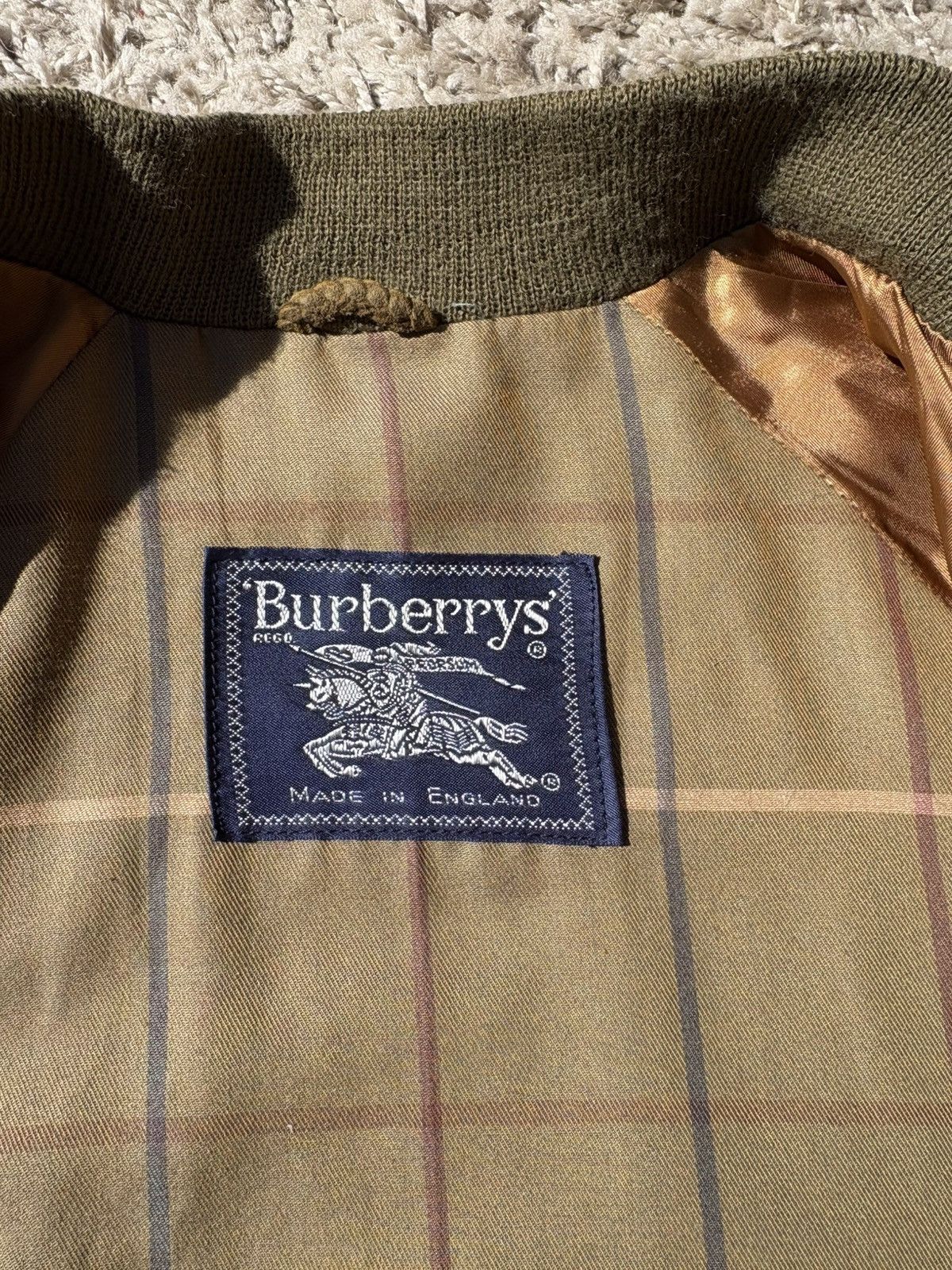 Burberry Burberry Vintage Green Suede Bomber Jacket – Genuine Leather Size US S / EU 44-46 / 1 - 3 Thumbnail