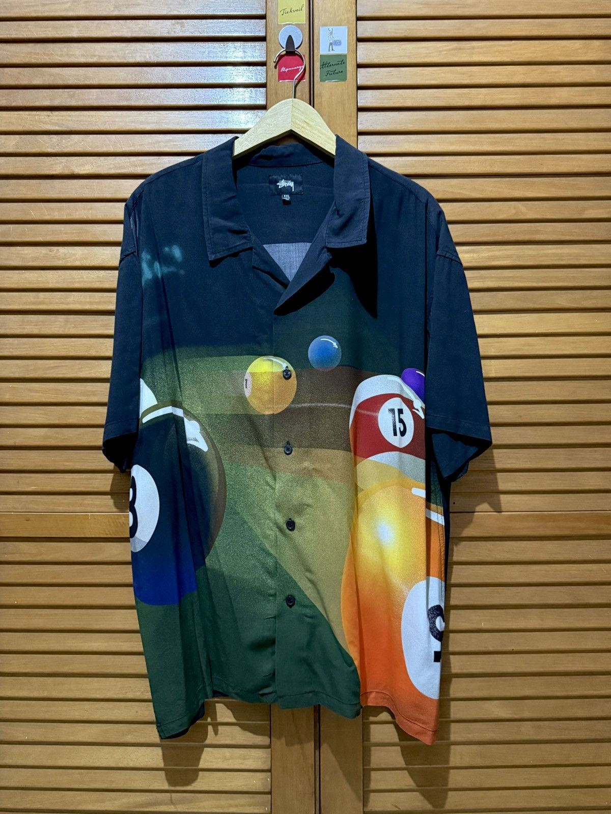 Stussy Stussy Pool Hall Shirt Black Size US XXL / EU 58 / 5 - 1 Thumbnail